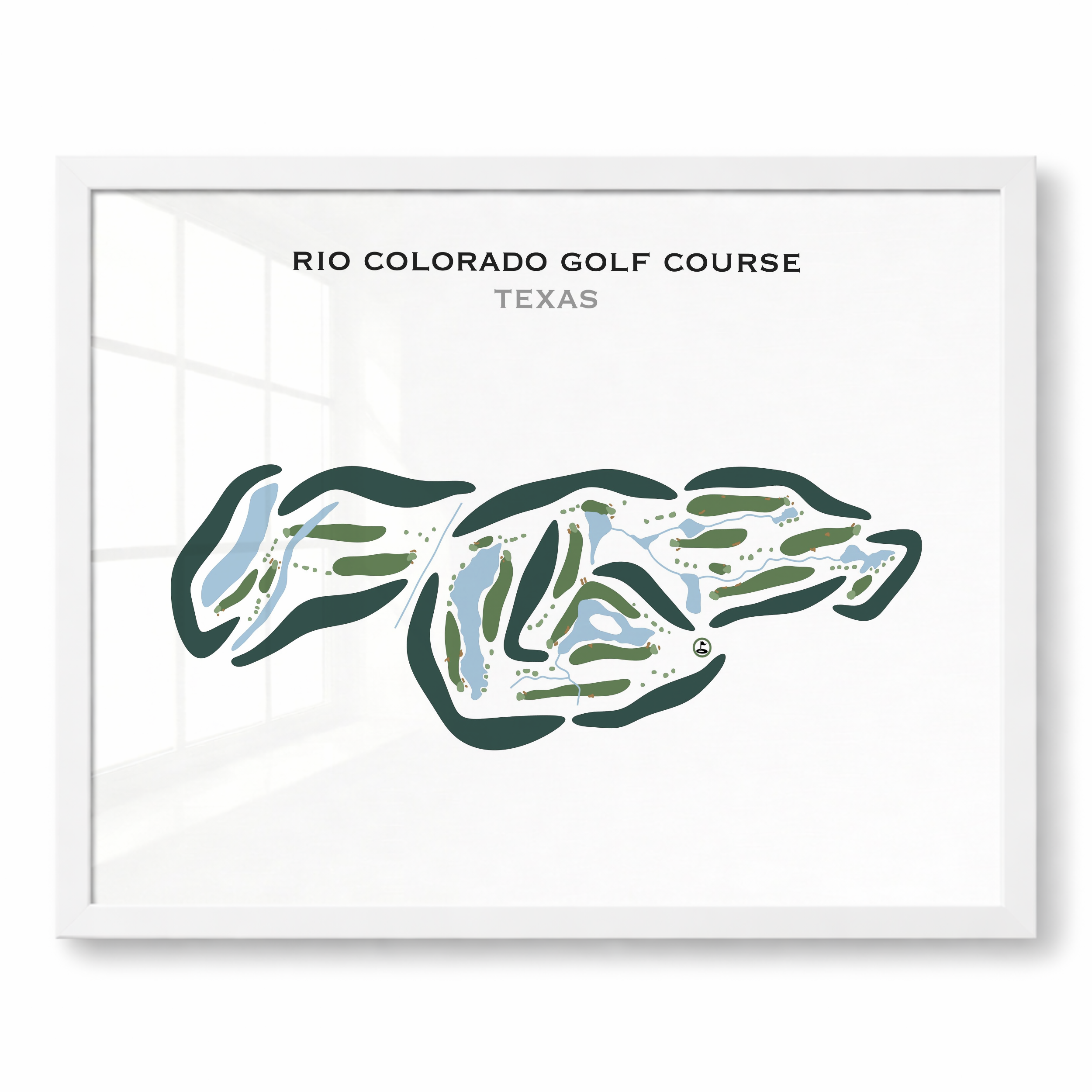 Rio Colorado Golf Course, Texas - Printed Golf Courses