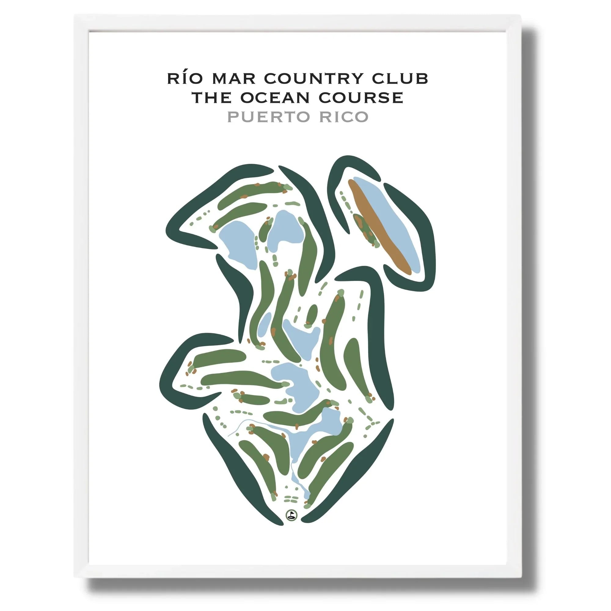 Rio Mar Country Club - The Ocean Course, Puerto Rico - Printed Golf Courses