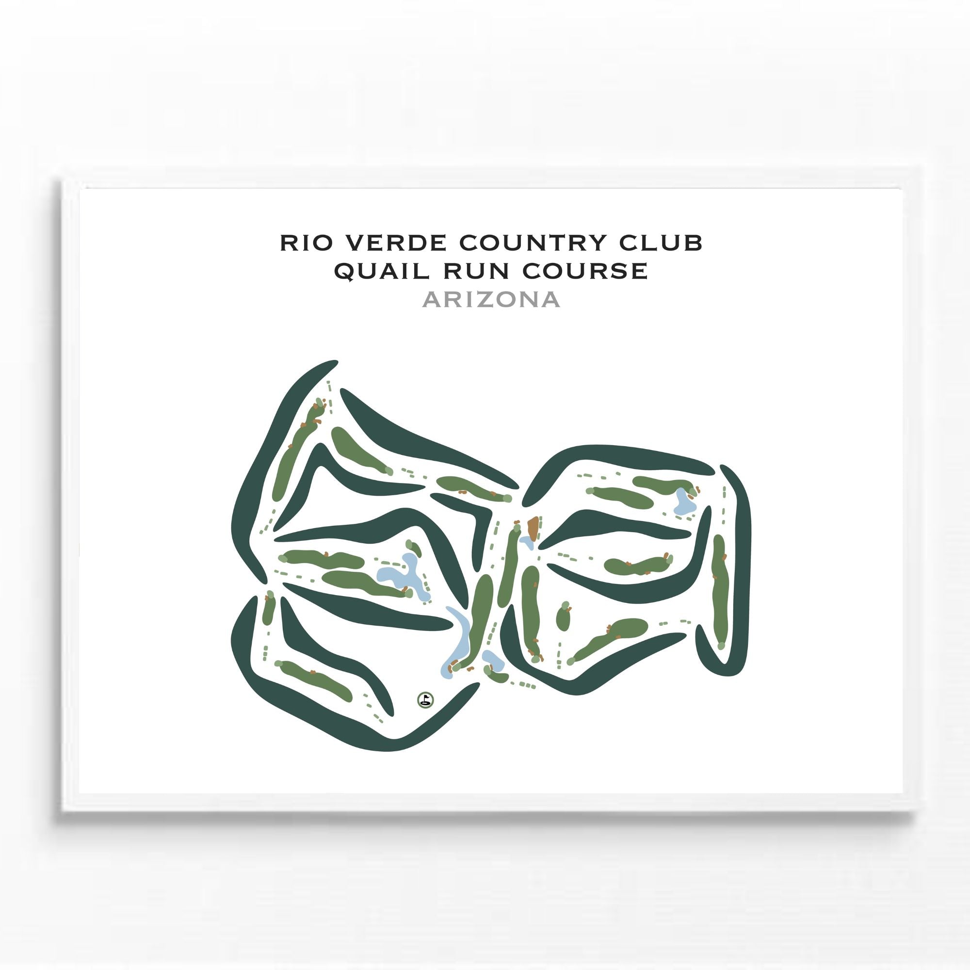 Rio Verde Country Club - Quail Run Course, Arizona - Printed Golf Courses
