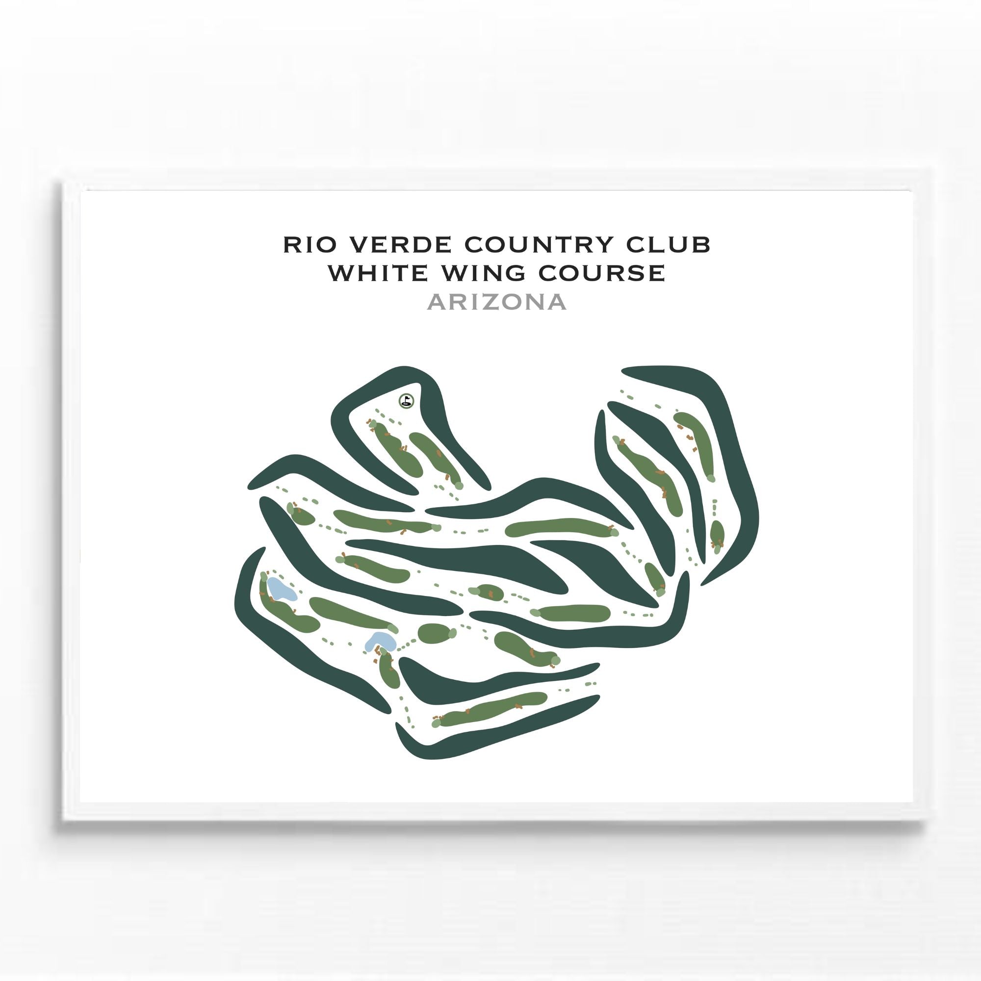 Rio Verde Country Club - White Wing Course, Arizona - Printed Golf Courses