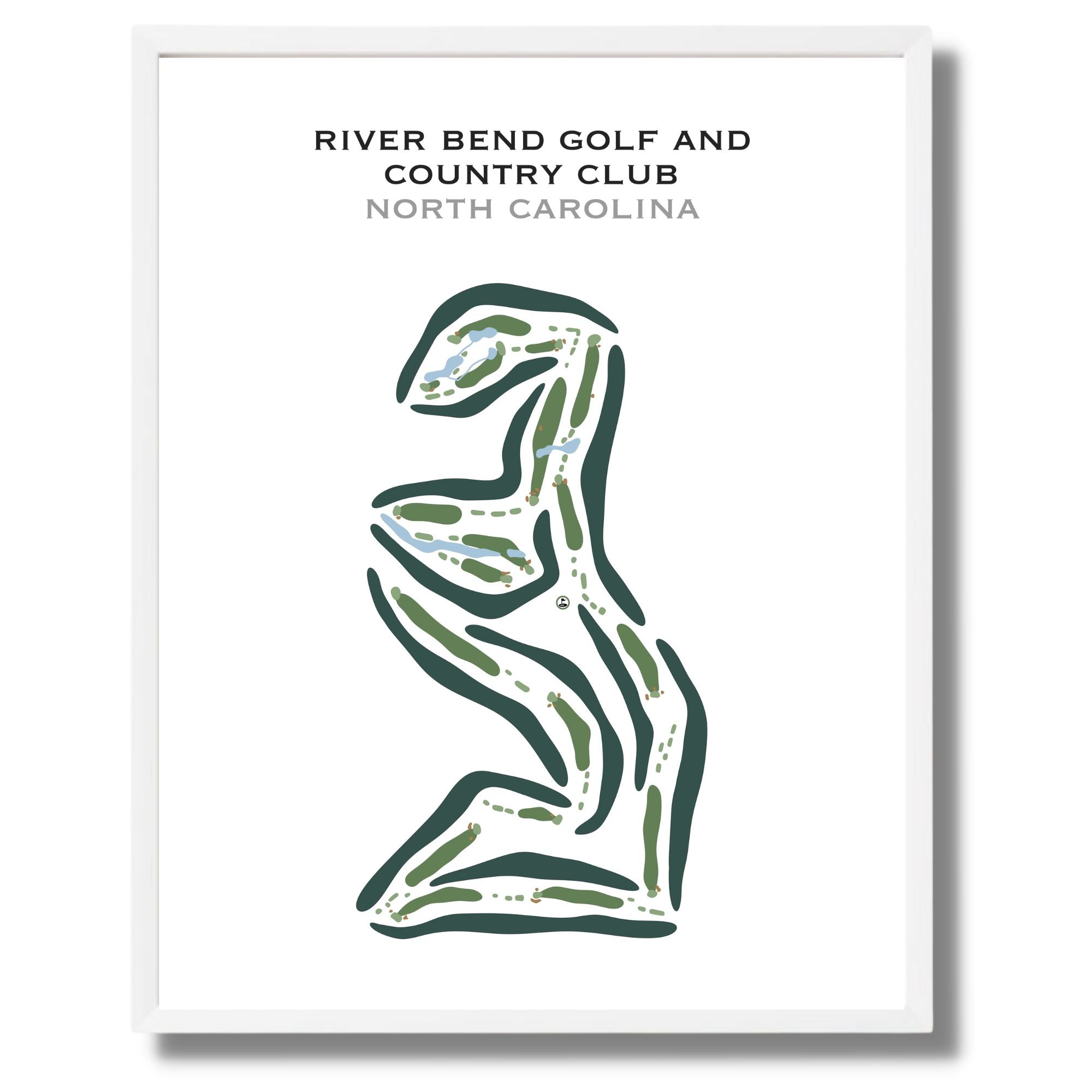 River Bend Golf & Country Club, North Carolina - Printed Golf Courses