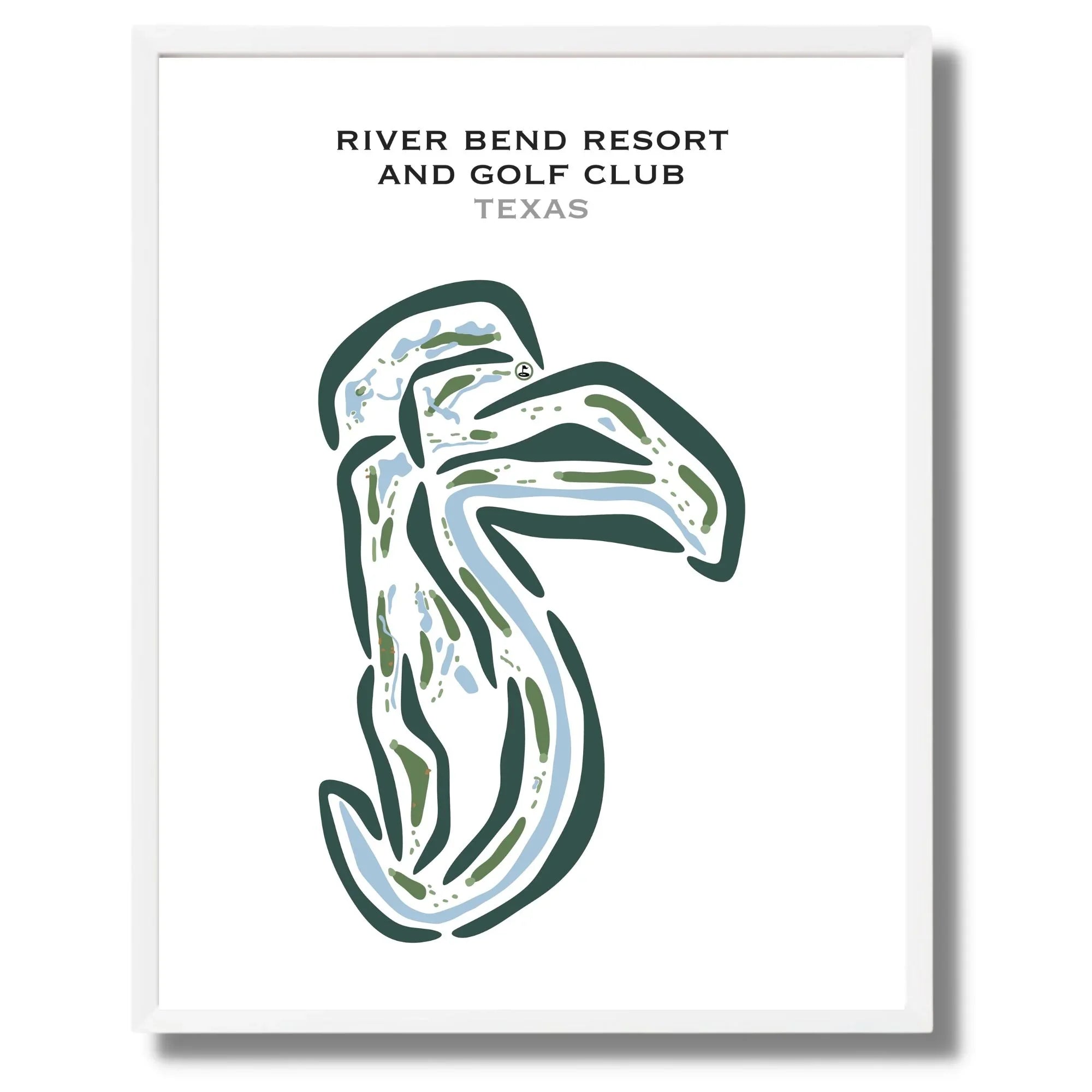 River Bend Resort & Golf Club, Texas - Printed Golf Courses