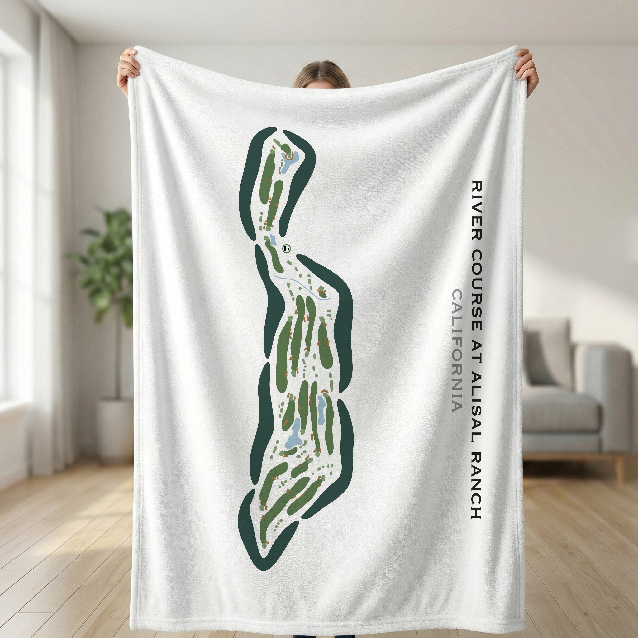 River Course At Alisal Ranch, California - Printed Golf Courses