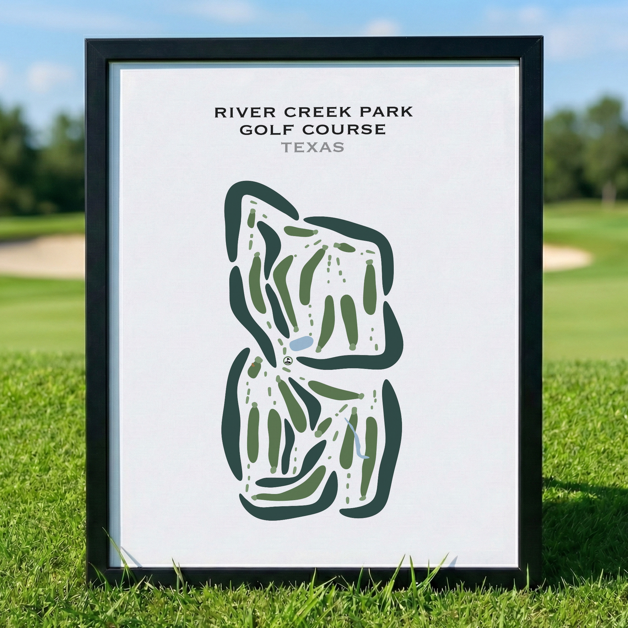 River Creek Park Golf Course, Texas - Printed Golf Courses