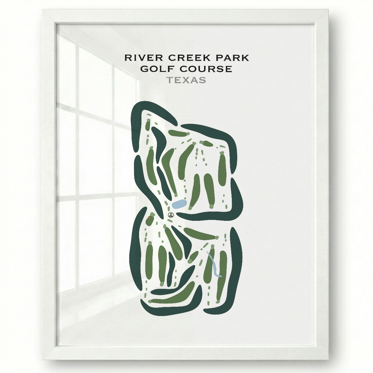 River Creek Park Golf Course, Texas - Printed Golf Courses