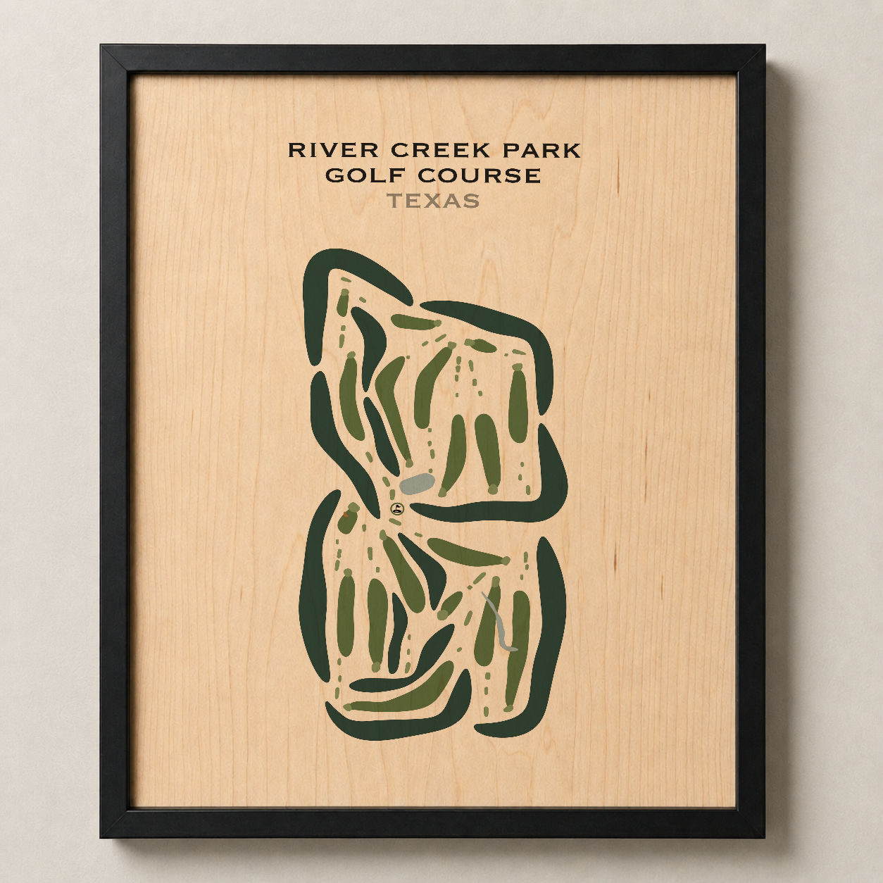 River Creek Park Golf Course, Texas - Printed Golf Courses