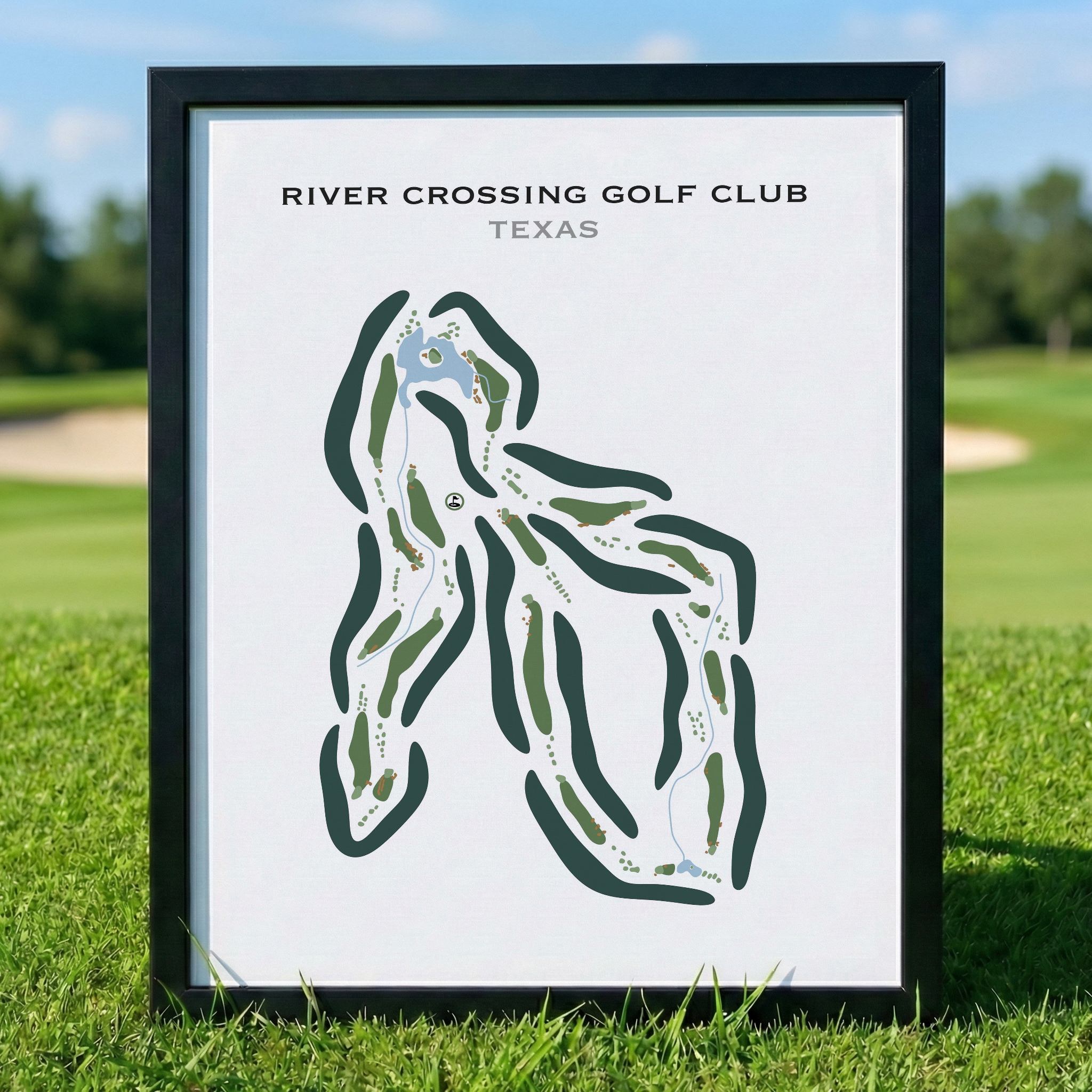 River Crossing Club, Texas - Printed Golf Courses
