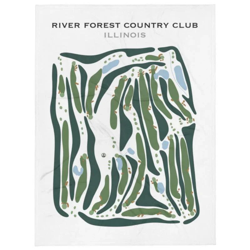 River Forest Country Club, Illinois - Printed Golf Courses