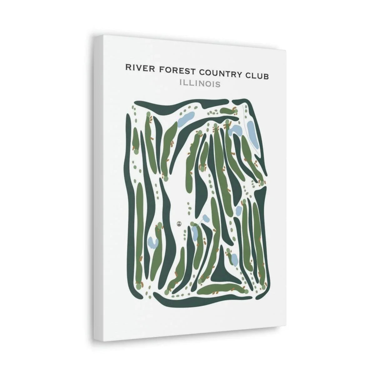 River Forest Country Club, Illinois - Printed Golf Courses