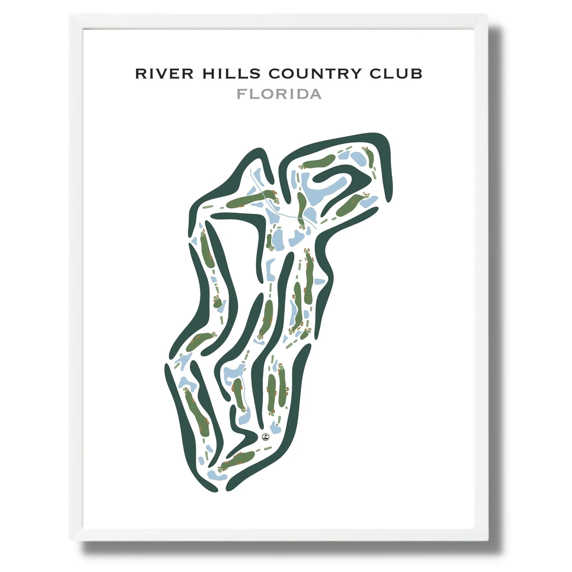 River Hills Country Club, Florida - Printed Golf Courses