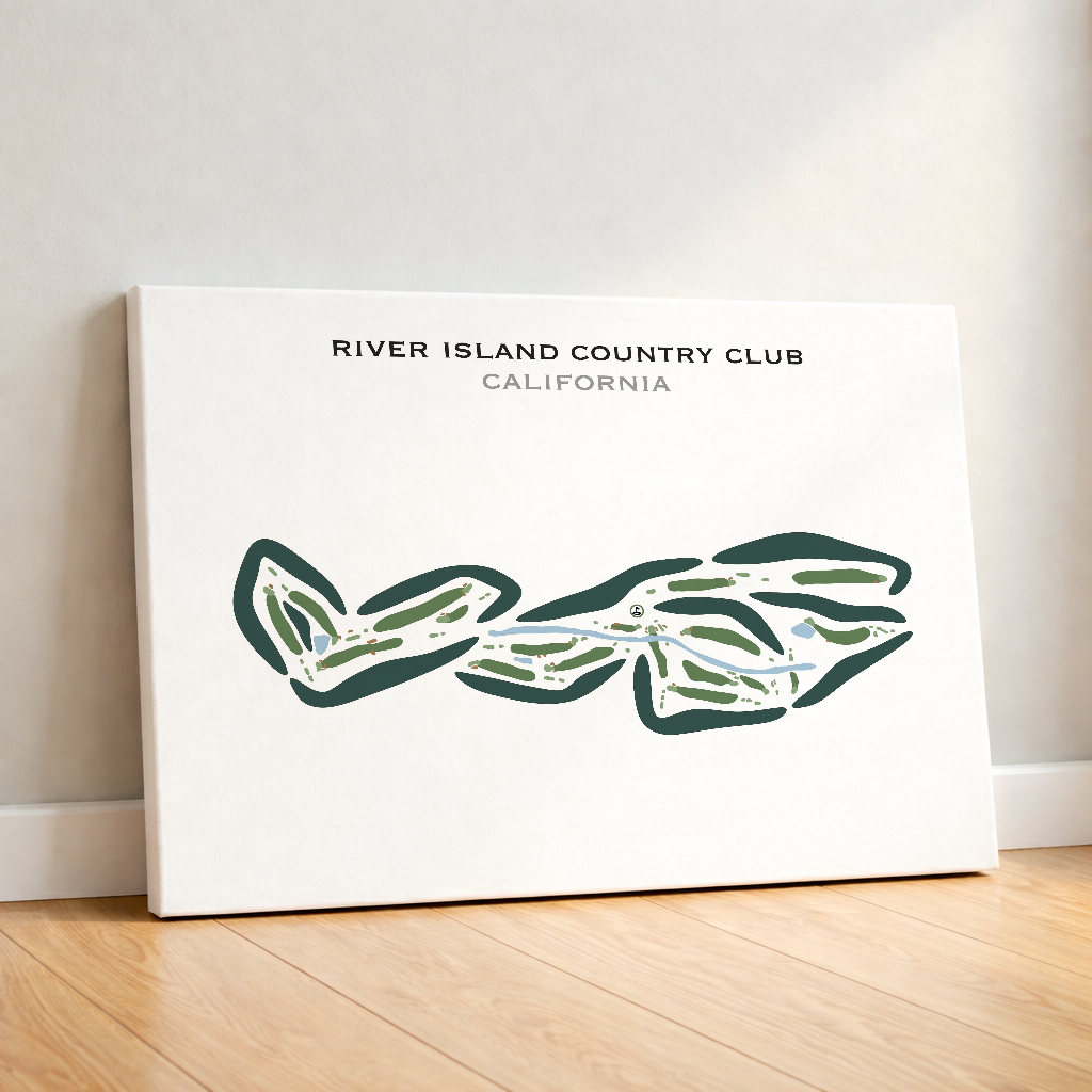 River Island Country Club, California - Printed Golf Courses