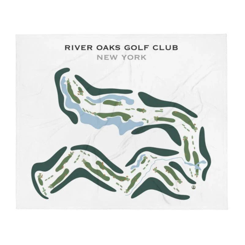 River Oaks Golf Club, New York - Printed Golf Course