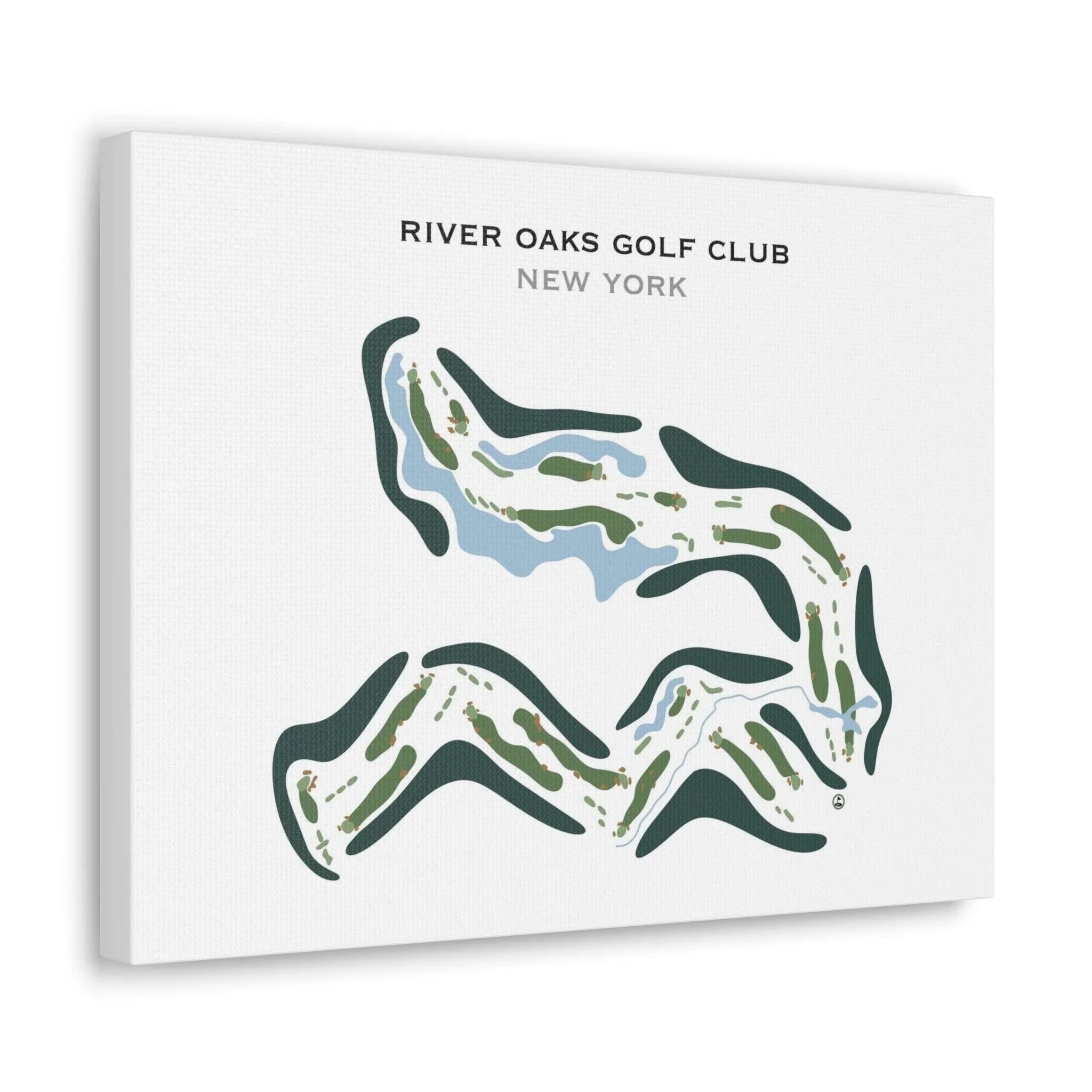 River Oaks Golf Club, New York - Printed Golf Course