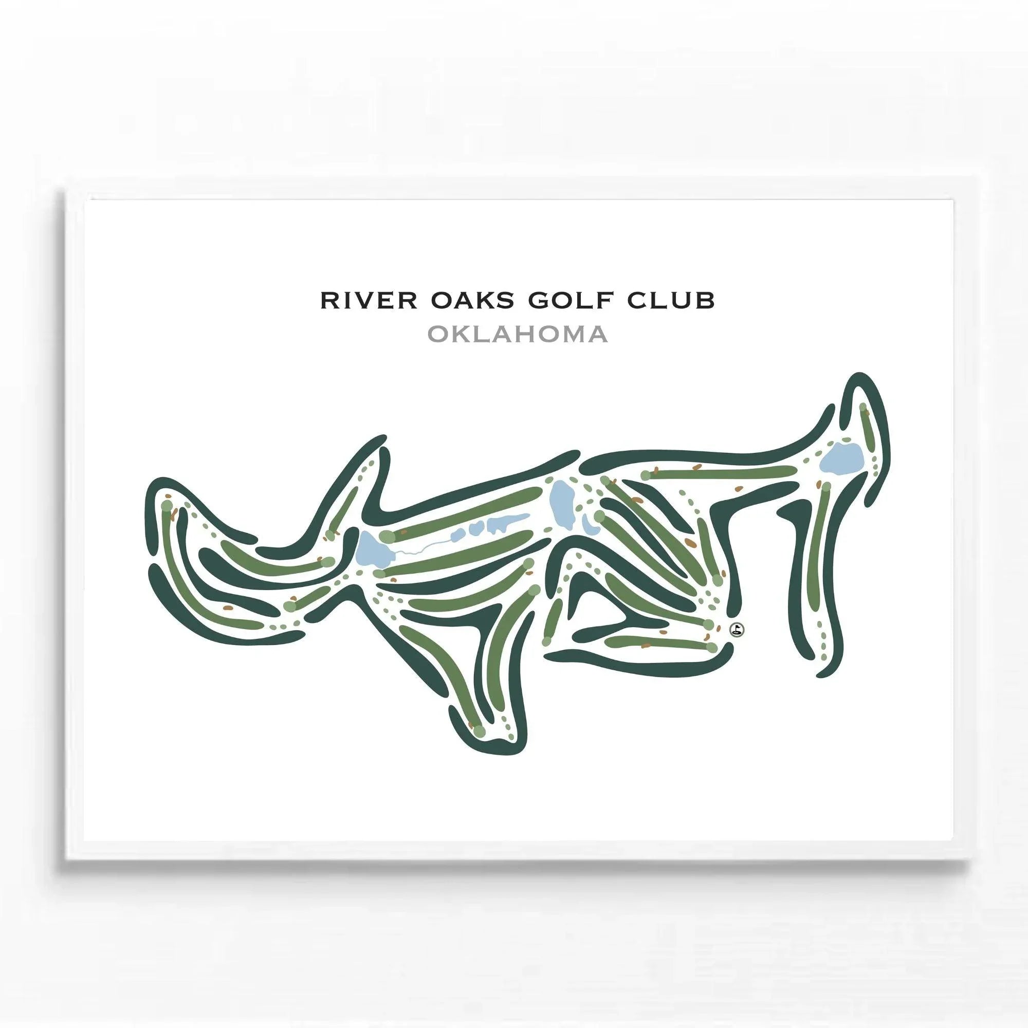 River Oaks Golf Club, Oklahoma - Printed Golf Courses