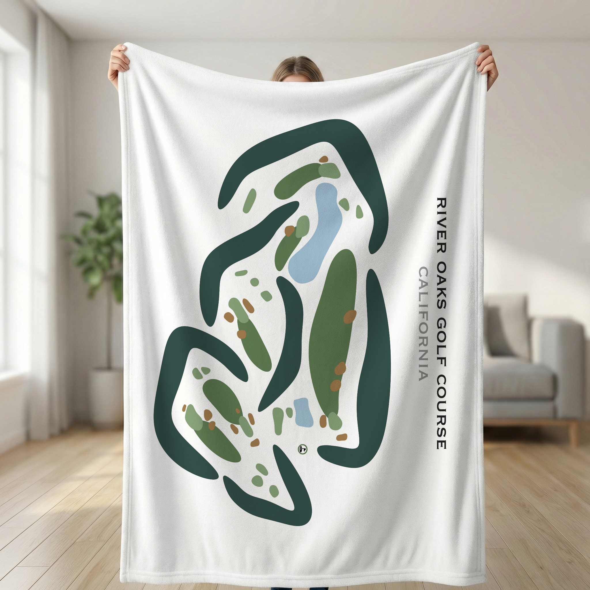 River Oaks Golf Course, California - Printed Golf Courses