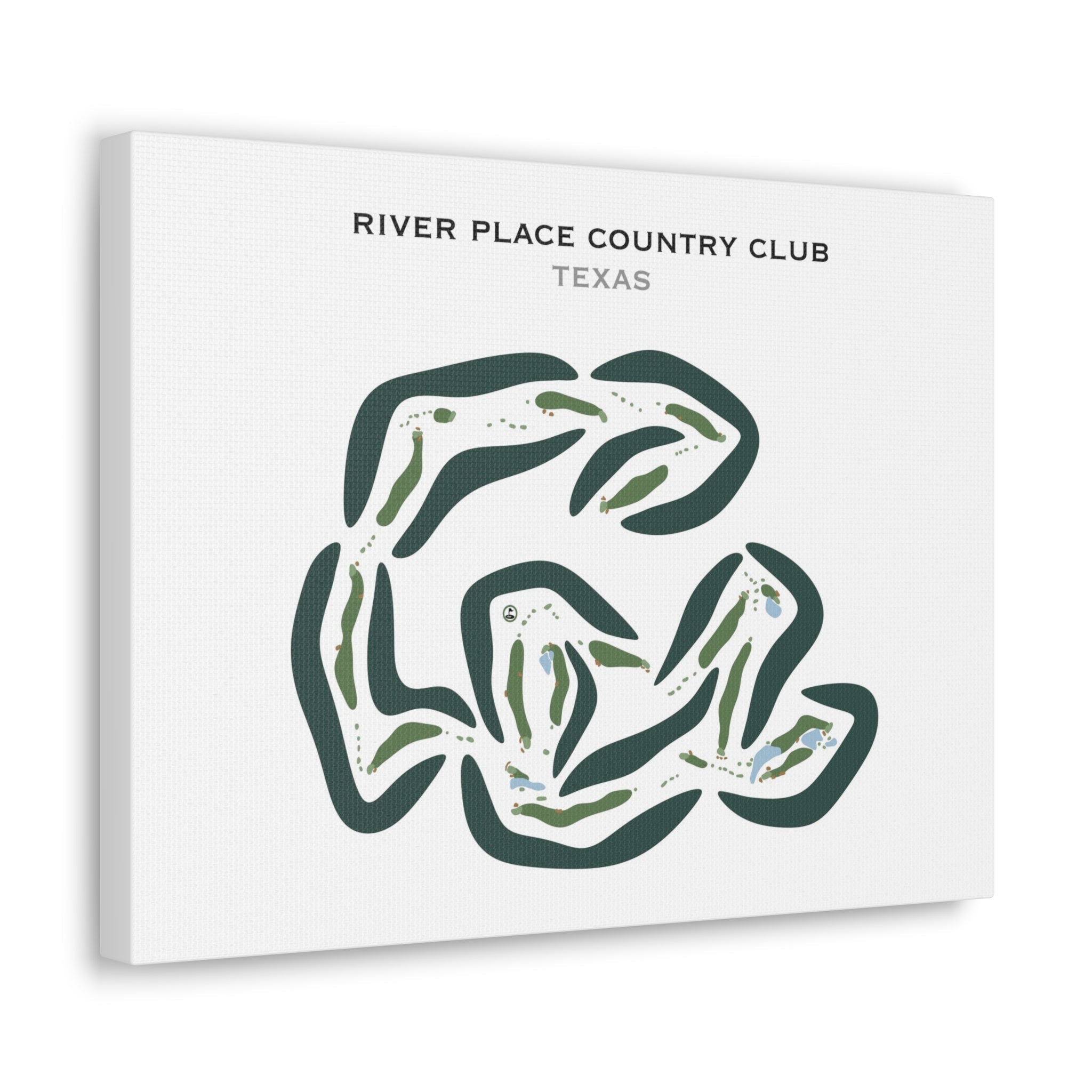 River Place Country Club, Texas - Printed Golf Courses