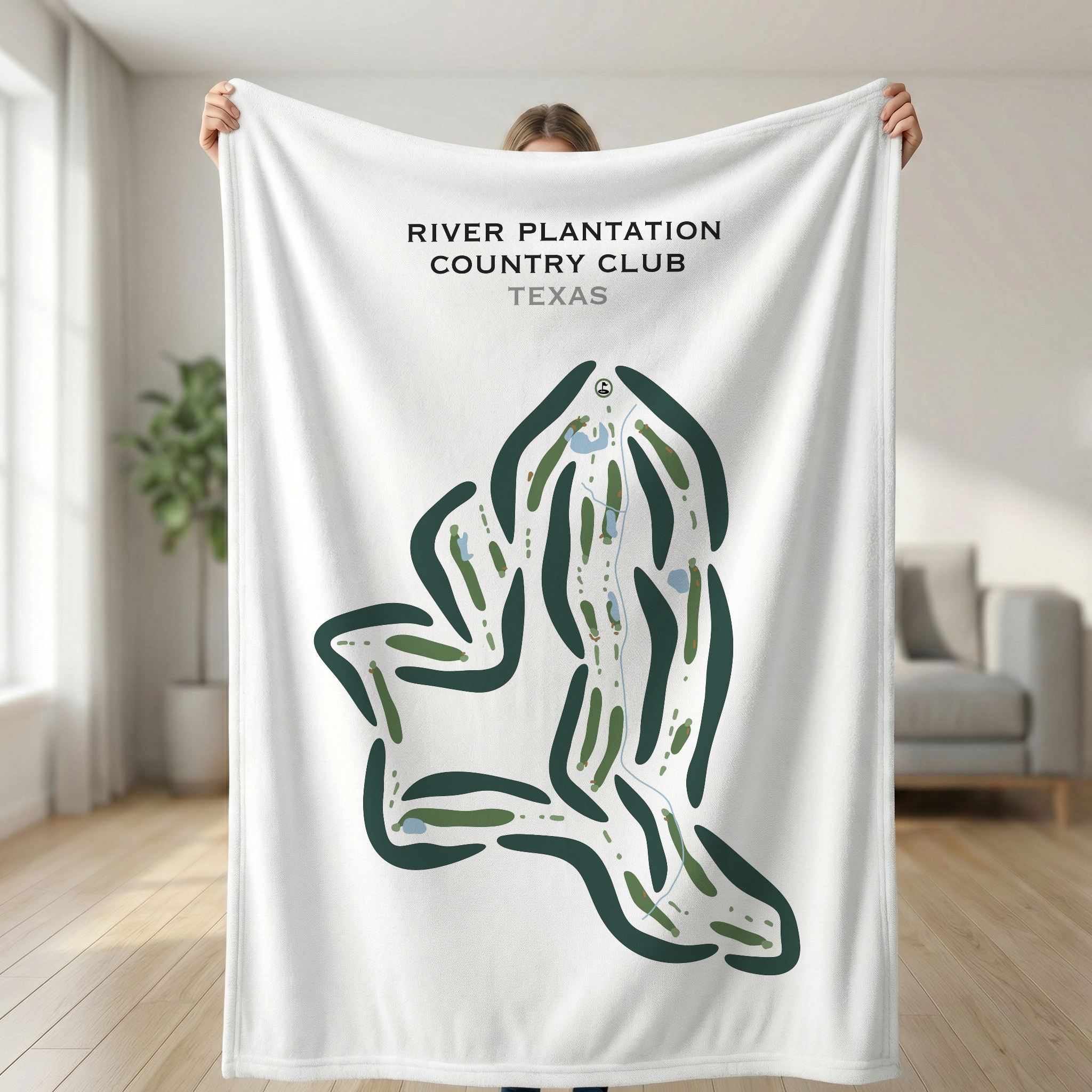 River Plantation Country Club, Texas - Printed Golf Courses