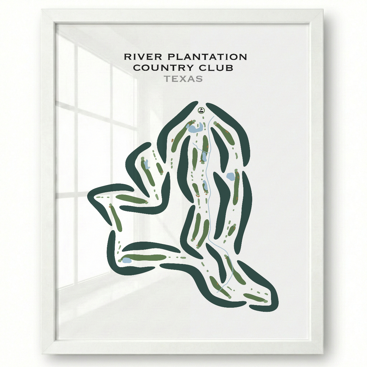 River Plantation Country Club, Texas - Printed Golf Courses