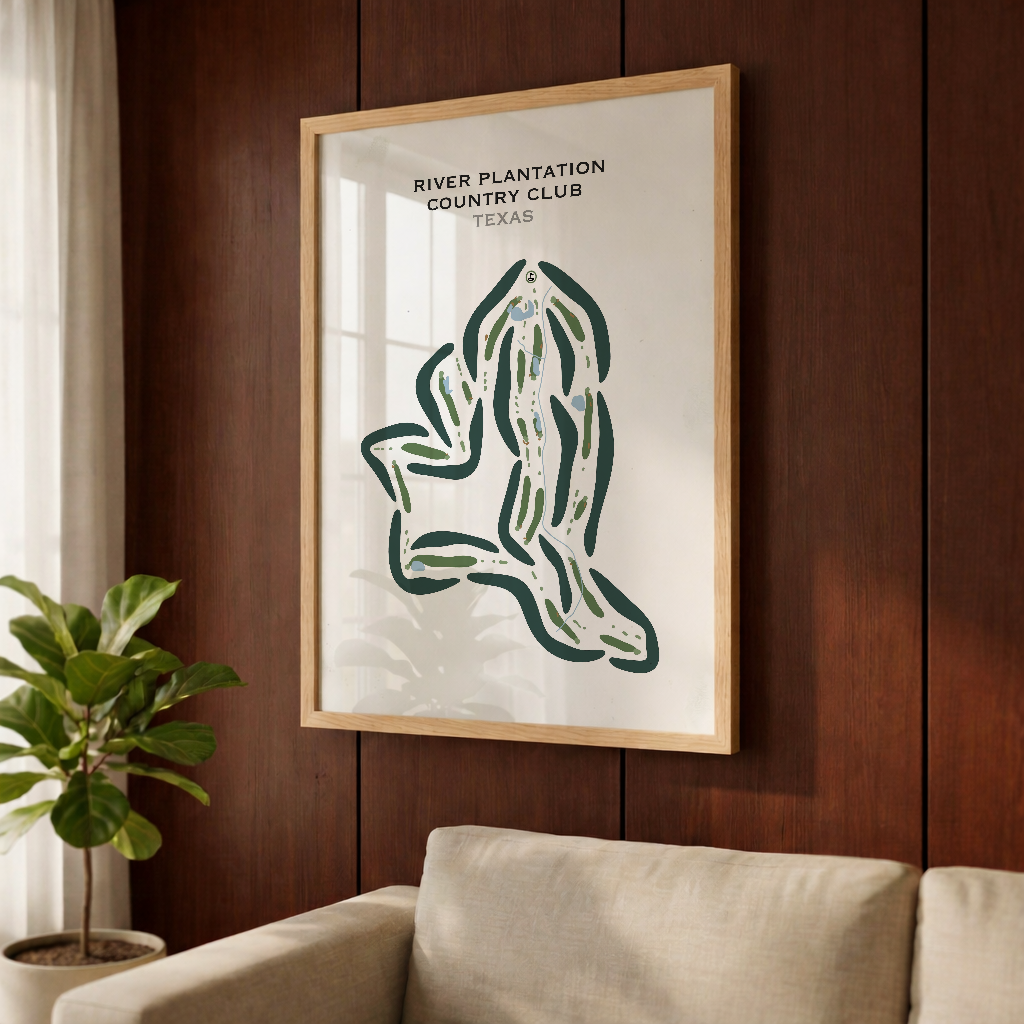 River Plantation Country Club, Texas - Printed Golf Courses