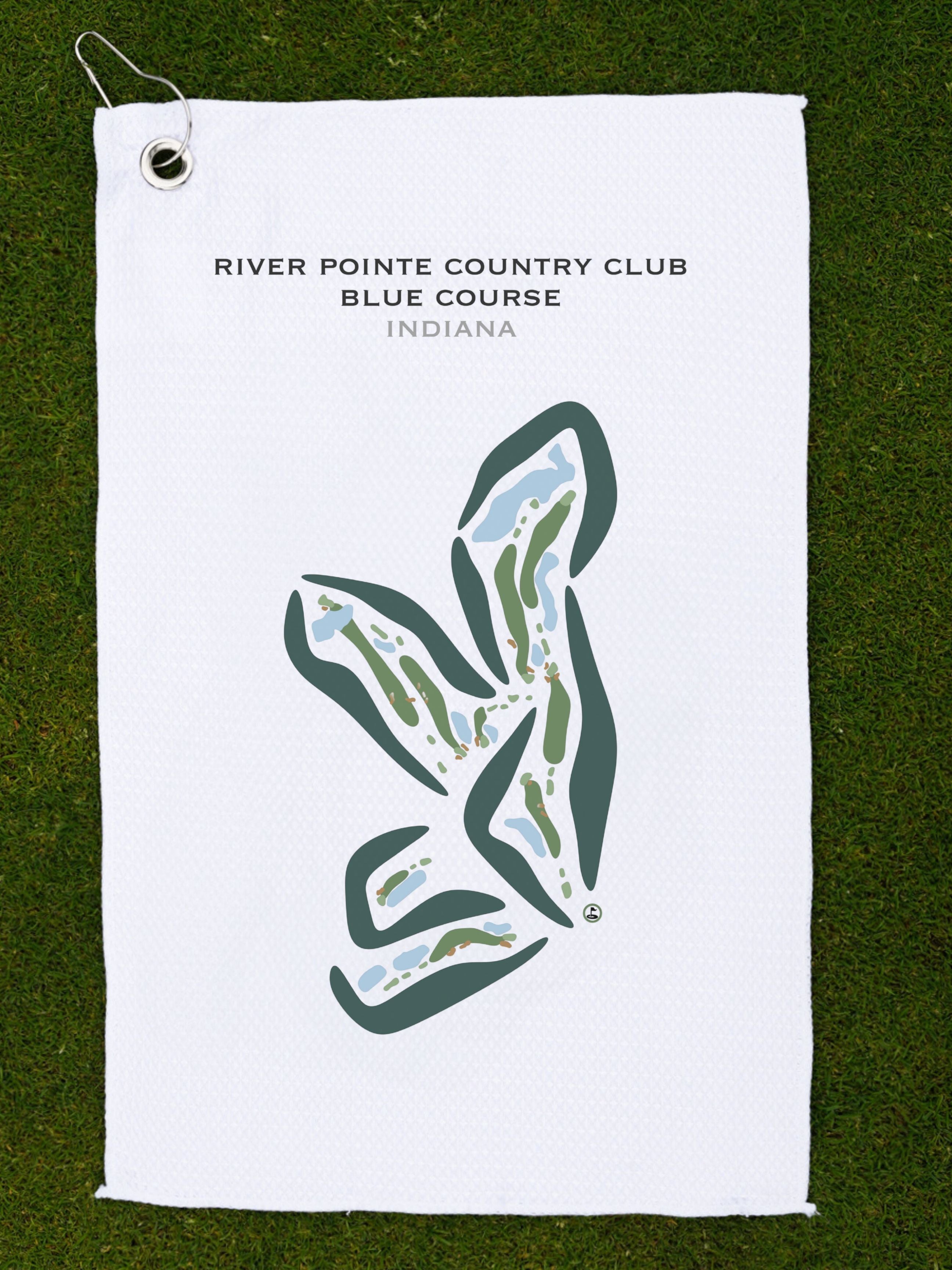 River Pointe Country Club, Blue Course, Indiana - Printed Golf Courses