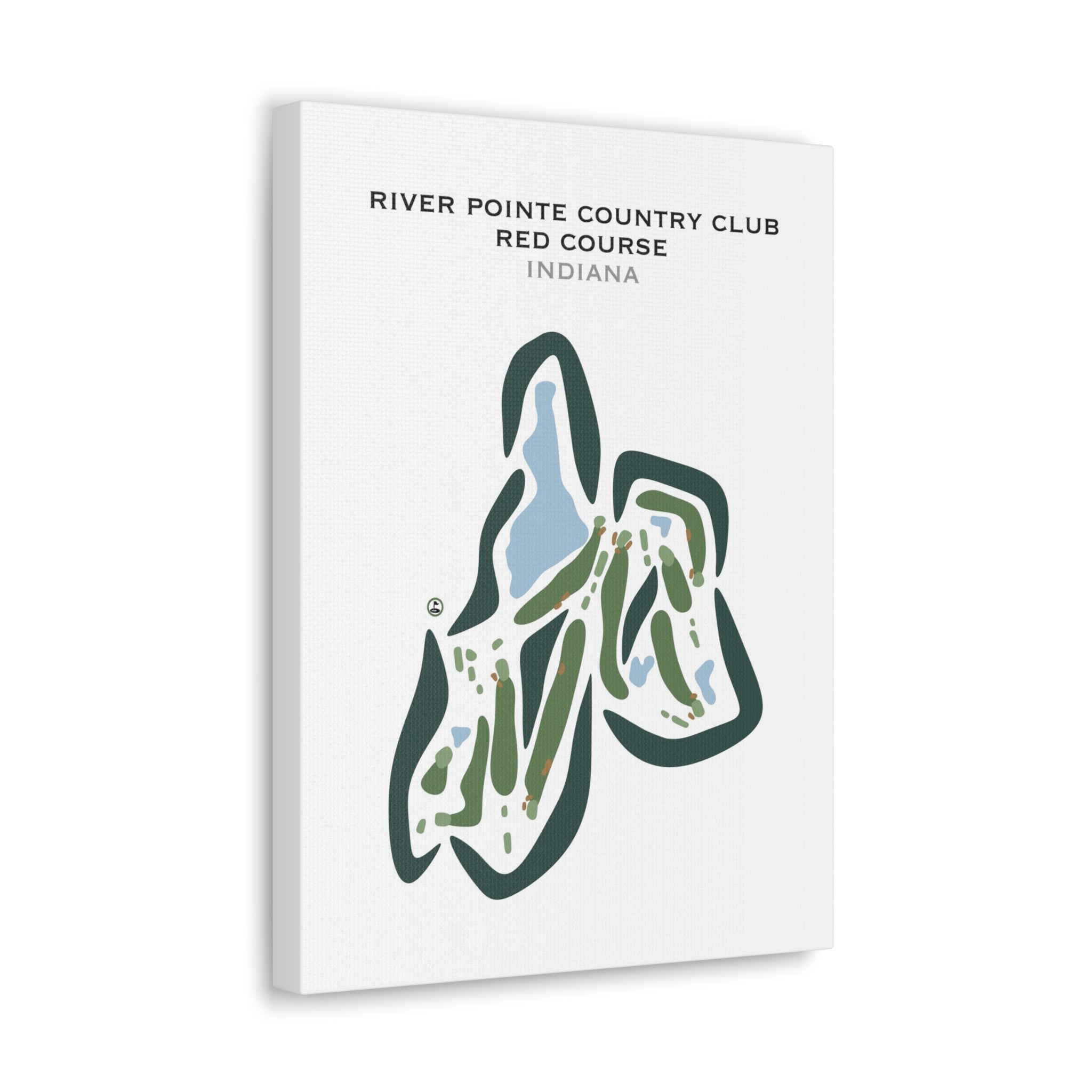 River Pointe Country Club, Red Course, Indiana - Printed Golf Courses