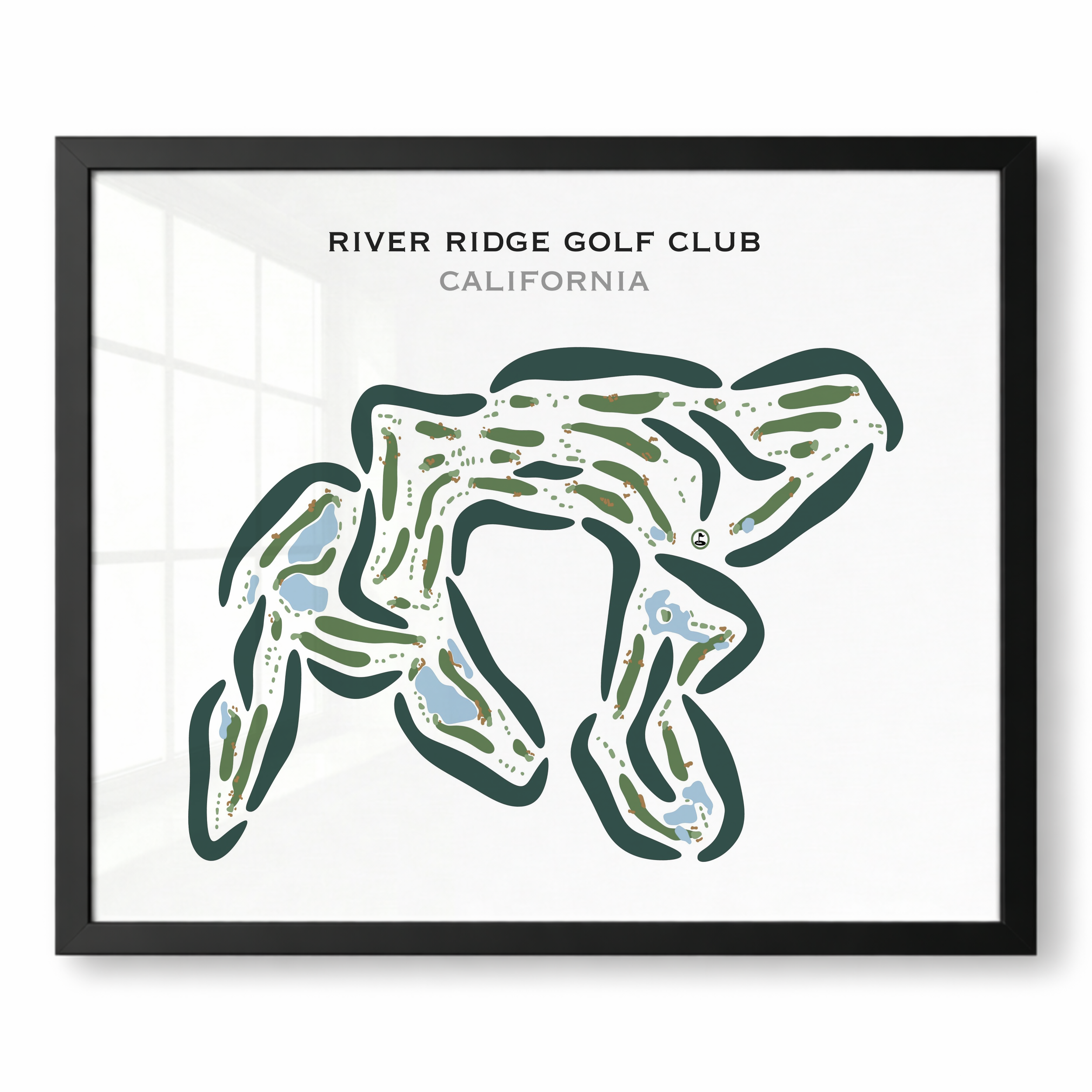 River Ridge Golf Club, California - Printed Golf Courses