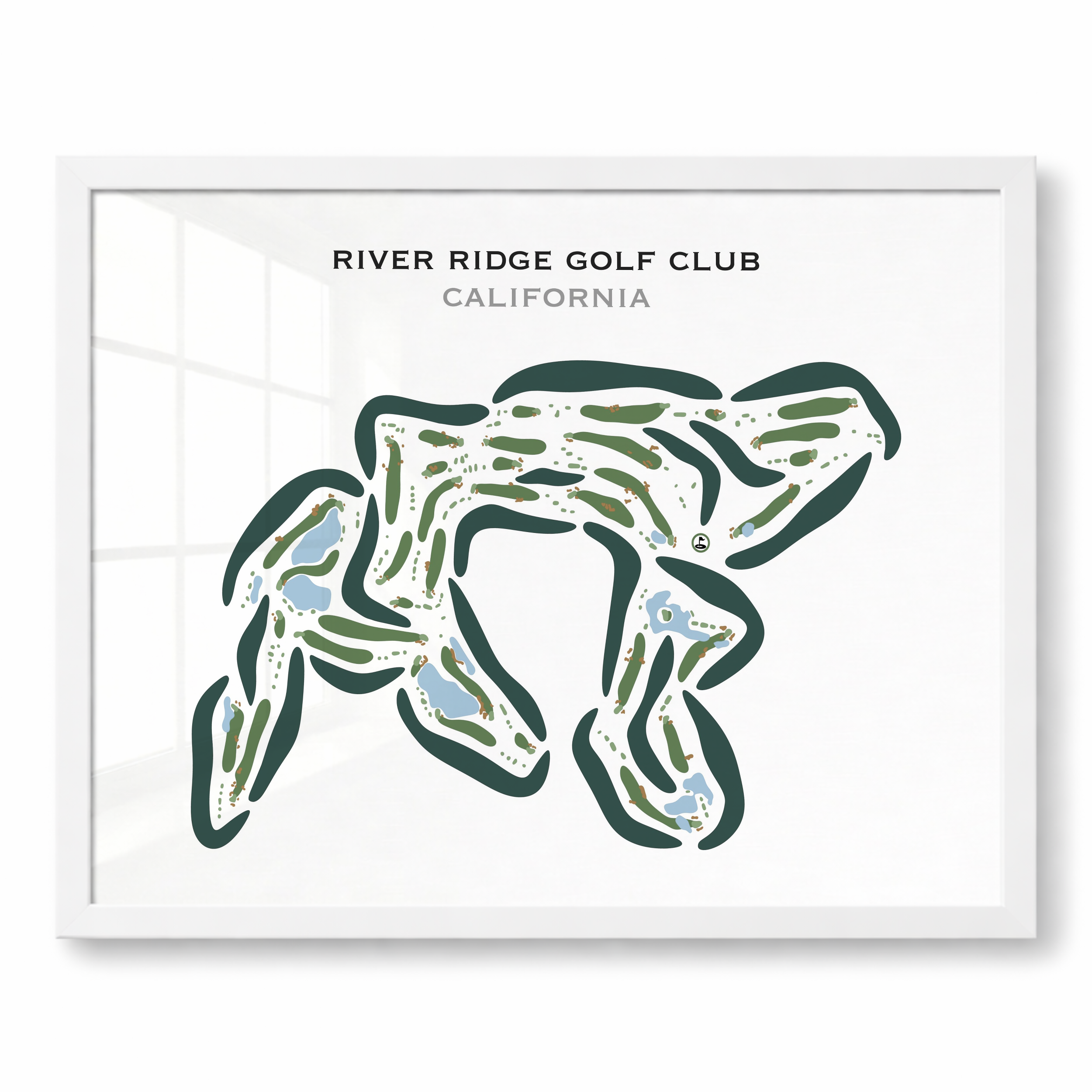 River Ridge Golf Club, California - Printed Golf Courses