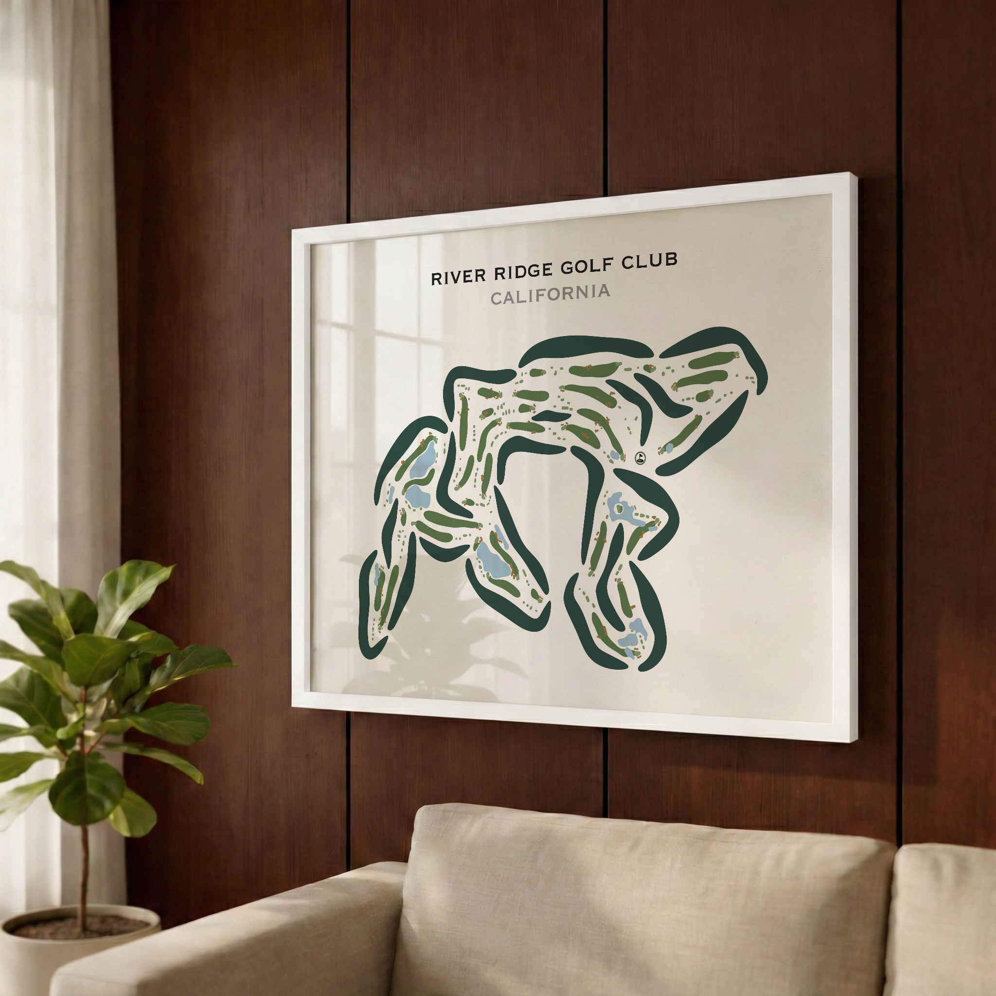 River Ridge Golf Club, California - Printed Golf Courses