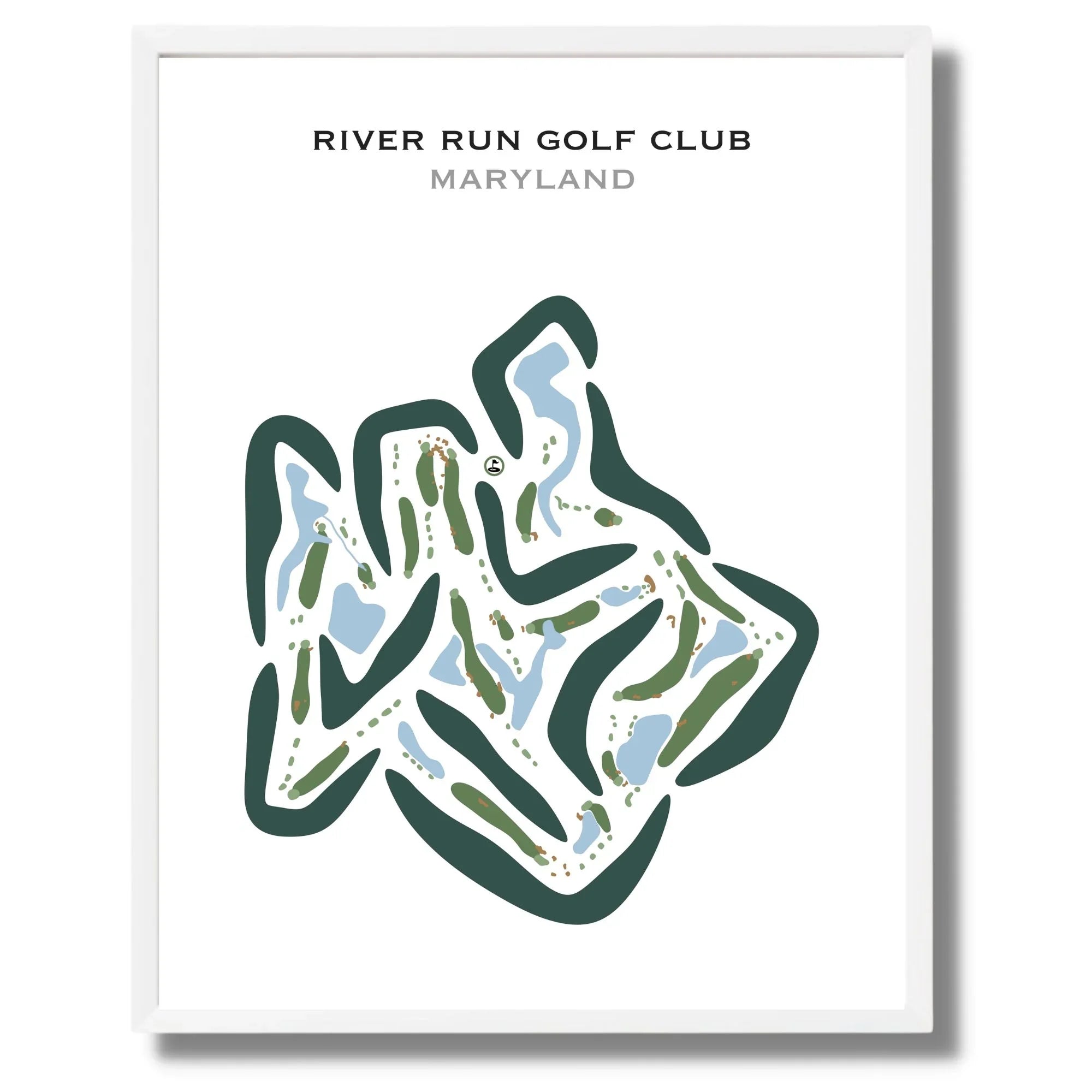 River Run Golf Club, Maryland - Printed Golf Courses