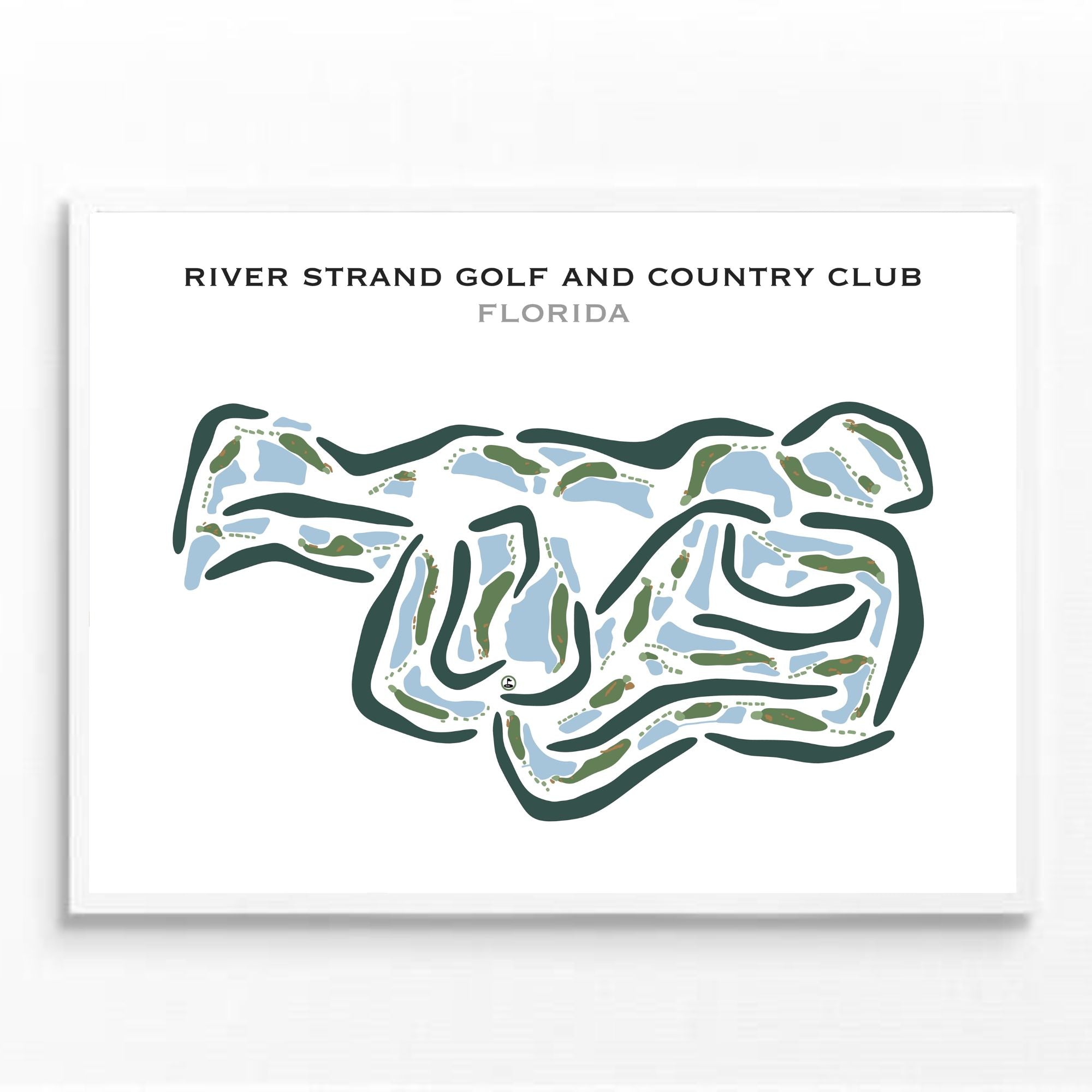 River Strand Golf and Country Club, Florida - Printed Golf Courses