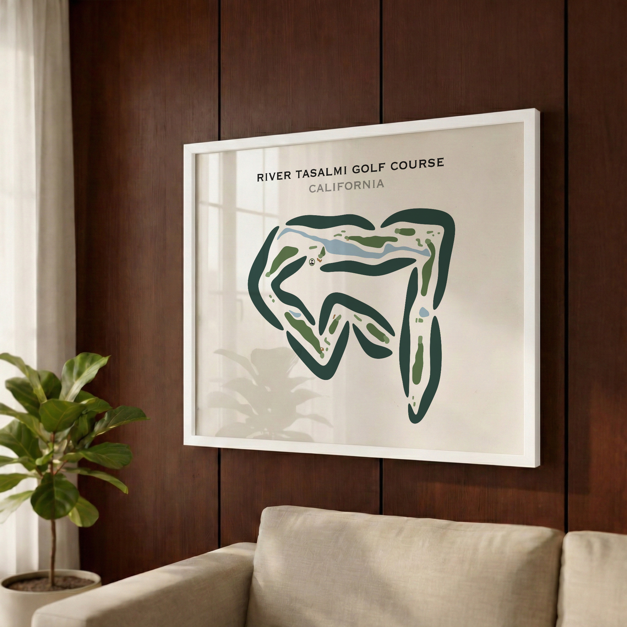 River Tasalmi Golf Course, California - Printed Golf Courses