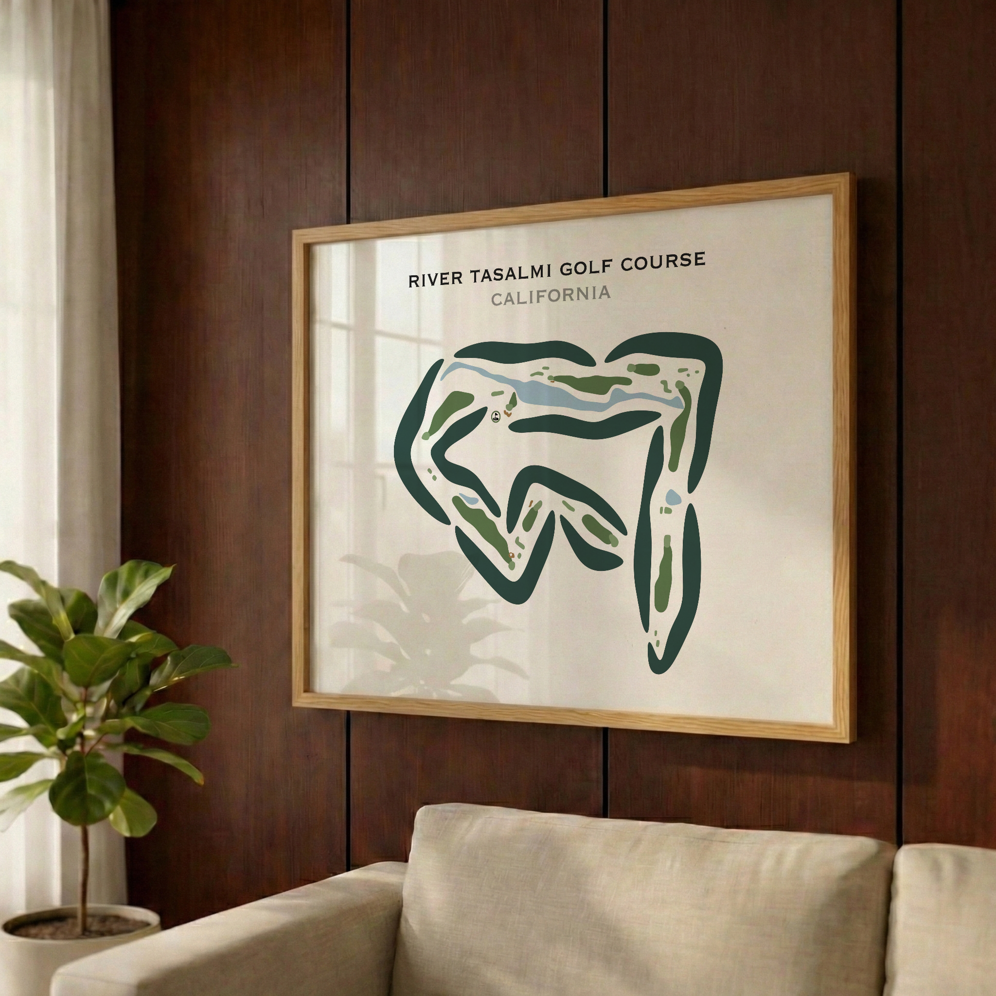 River Tasalmi Golf Course, California - Printed Golf Courses