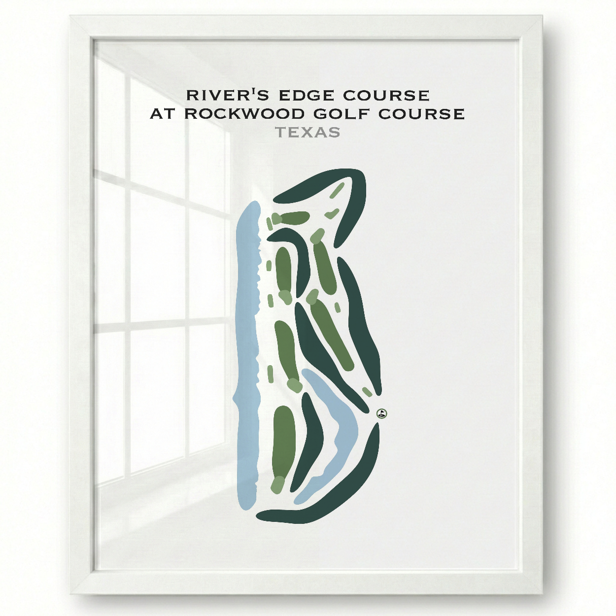 River's Edge at Rockwood Golf Course, Texas - Printed Golf Courses