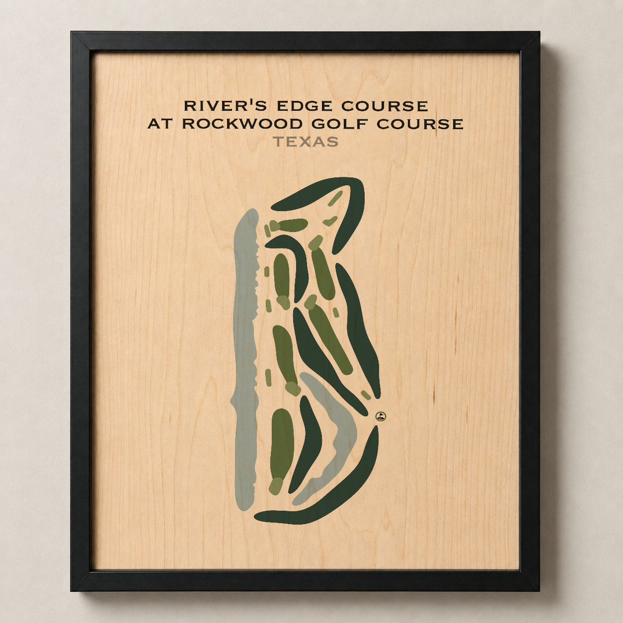 River's Edge at Rockwood Golf Course, Texas - Printed Golf Courses