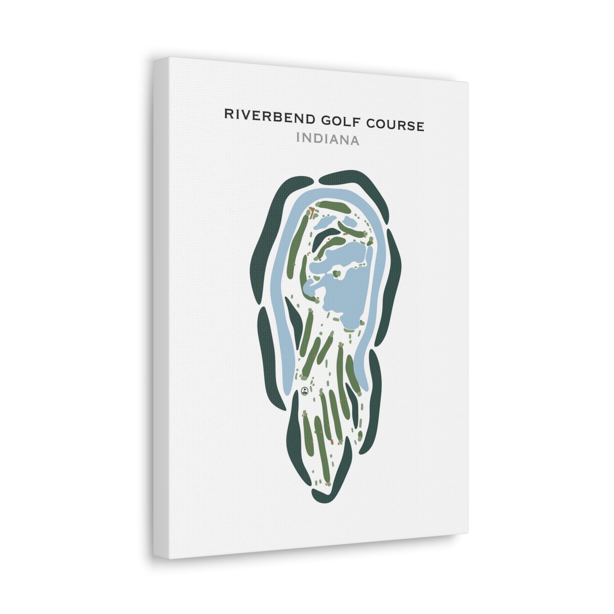 Riverbend Golf Course, Indiana - Printed Golf Courses