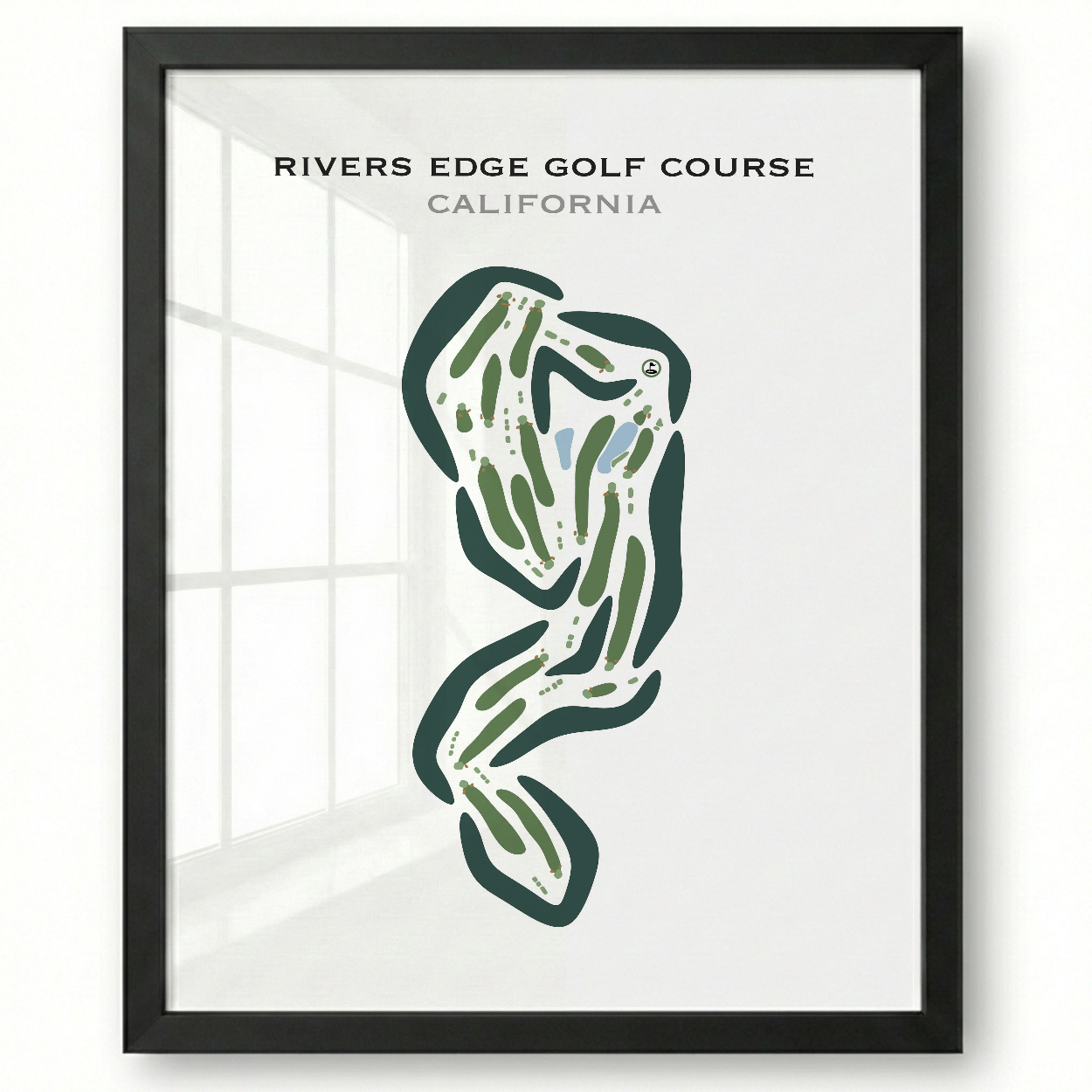 Rivers Edge Golf Course, California - Printed Golf Courses