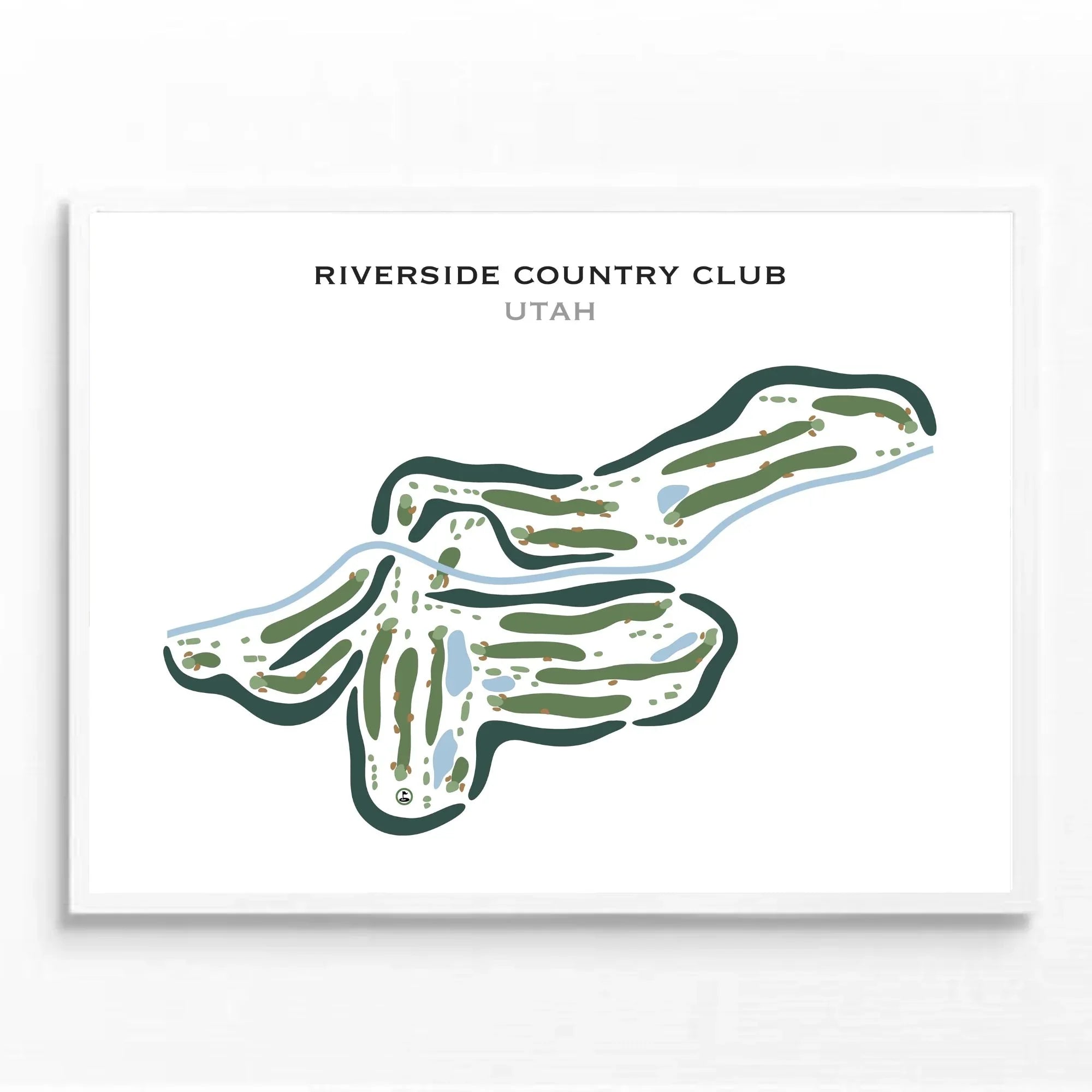 Riverside Country Club, Provo Utah - Printed Golf Courses