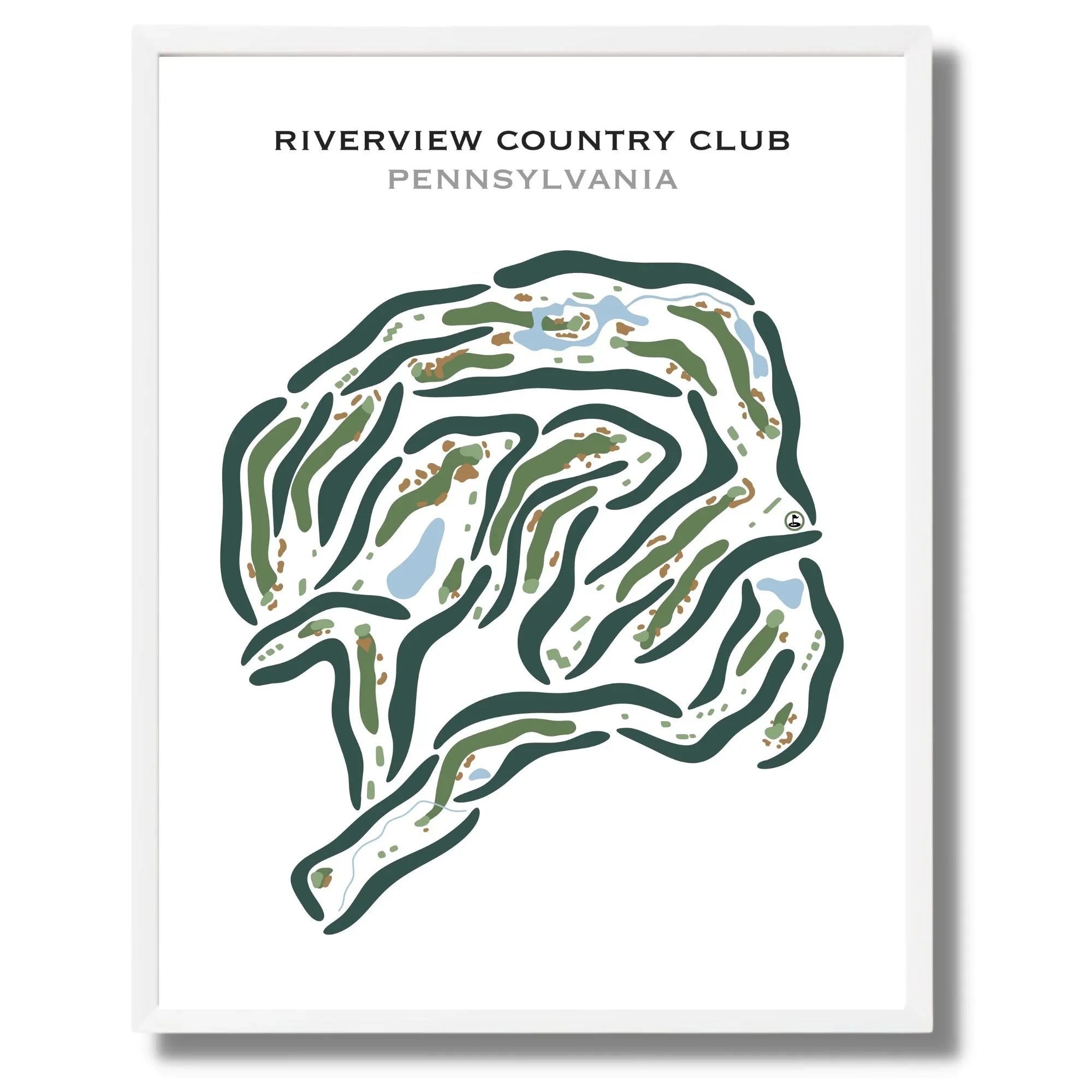 Riverview Country Club, Pennsylvania - Printed Golf Courses