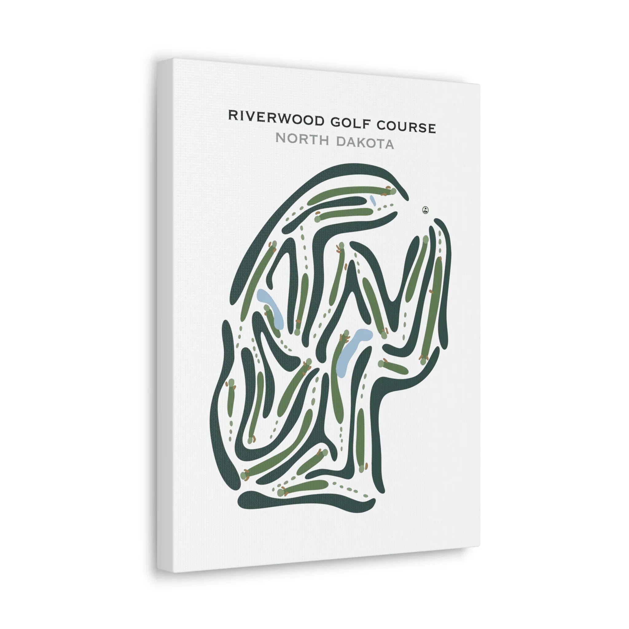 Riverwood Golf Course, North Dakota - Printed Golf Courses