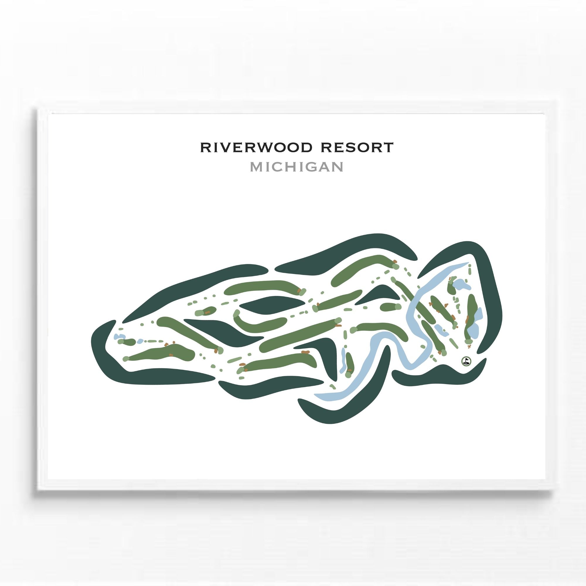 Riverwood Resort, Michigan - Printed Golf Courses