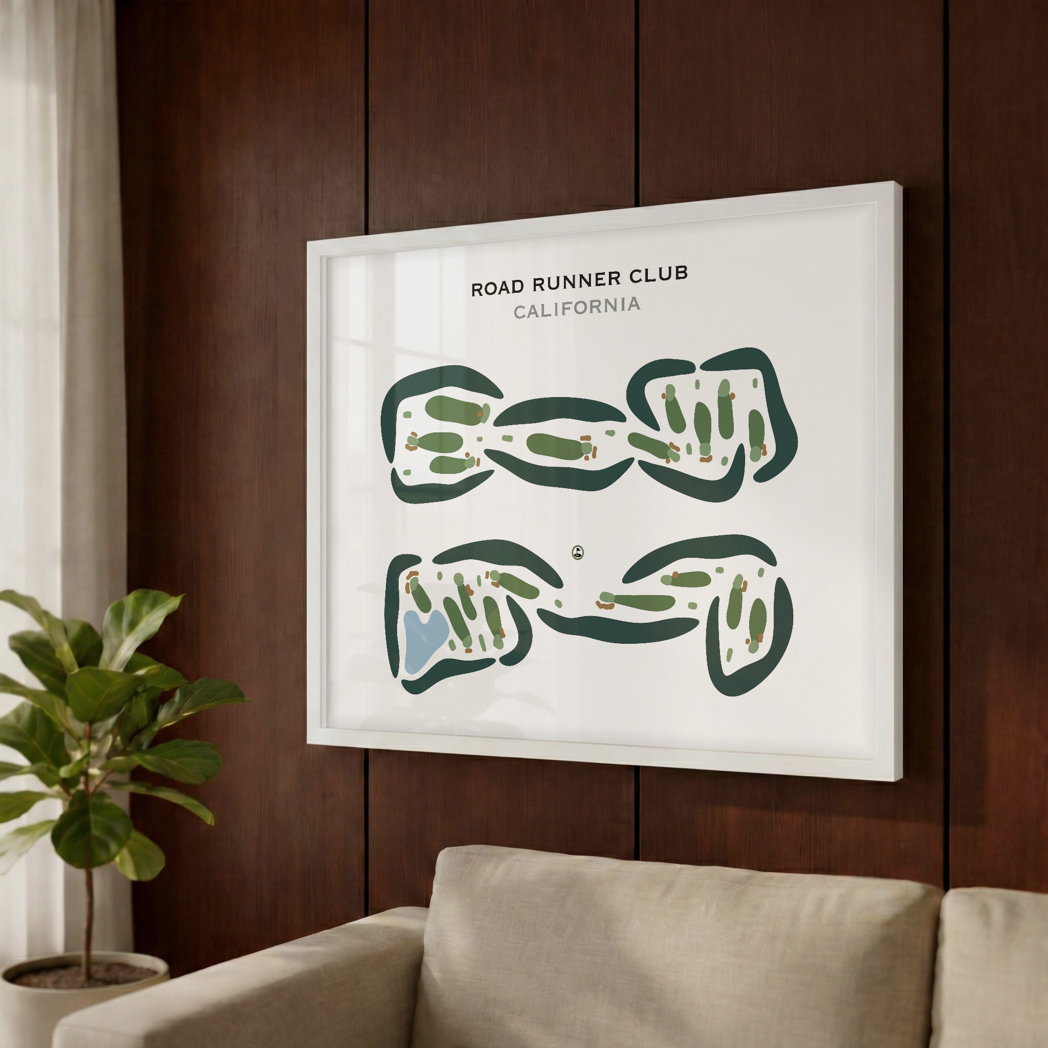 Road Runner Club, California - Printed Golf Courses
