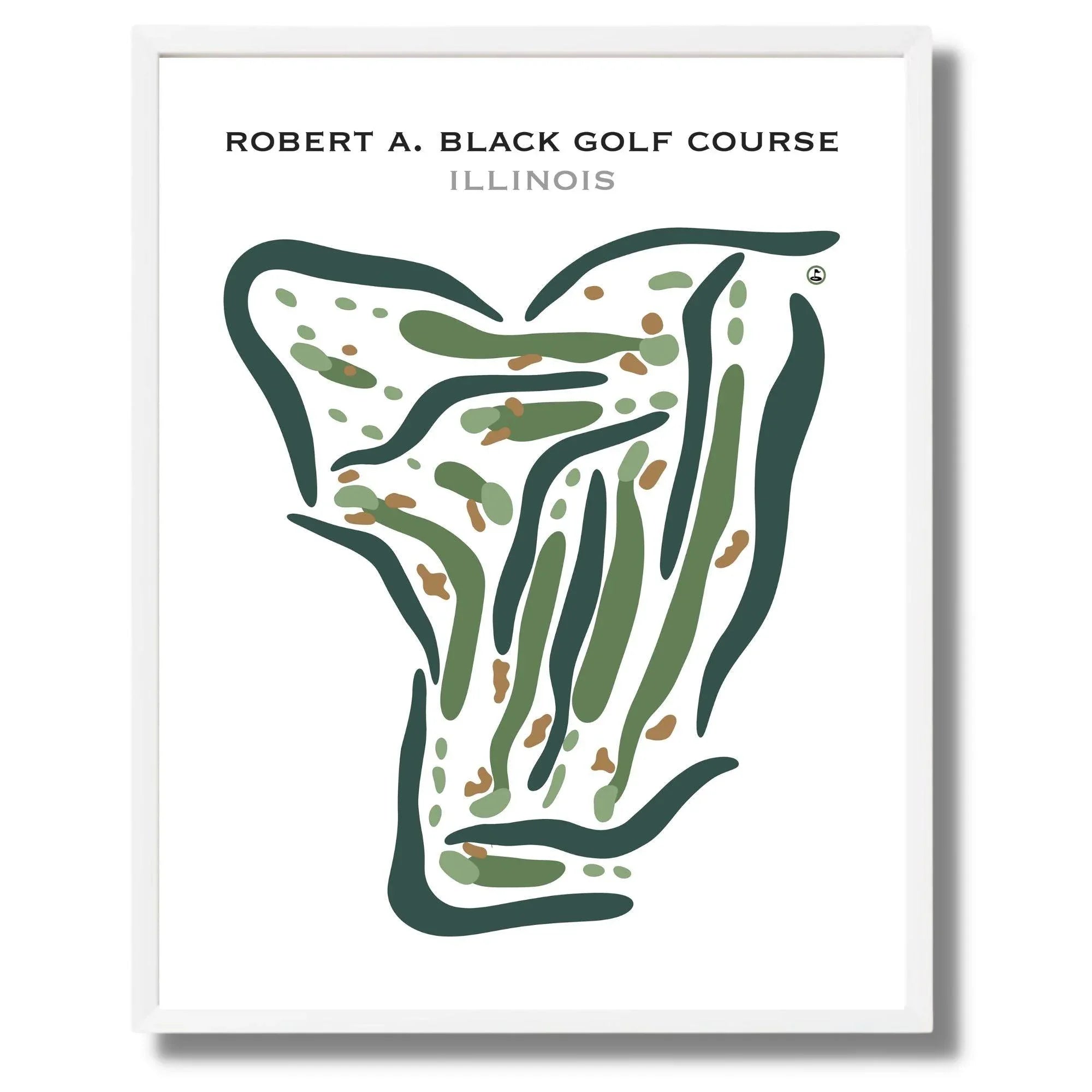 Robert A. Black Golf Club, Illinois - Printed Golf Courses
