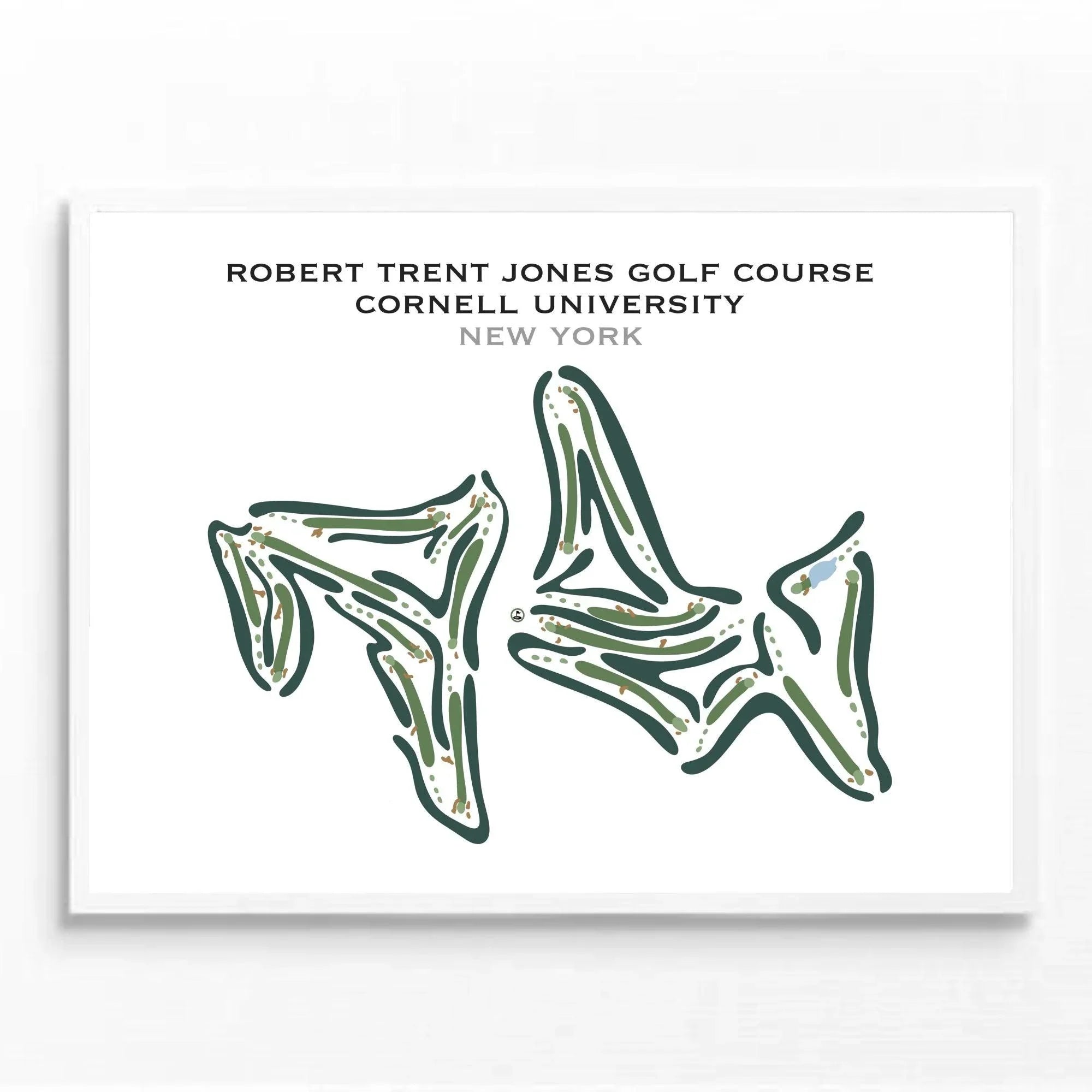 Robert Trent Jones Golf Course Cornell University, New York - Printed Golf Courses