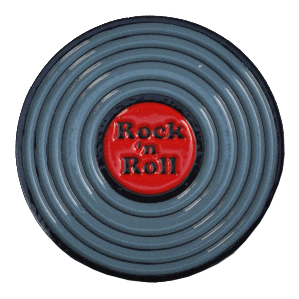 Rock & Roll LP Record Ball Marker & Hat Clip by ReadyGOLF
