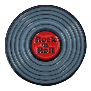 Rock & Roll LP Record Ball Marker & Hat Clip by ReadyGOLF