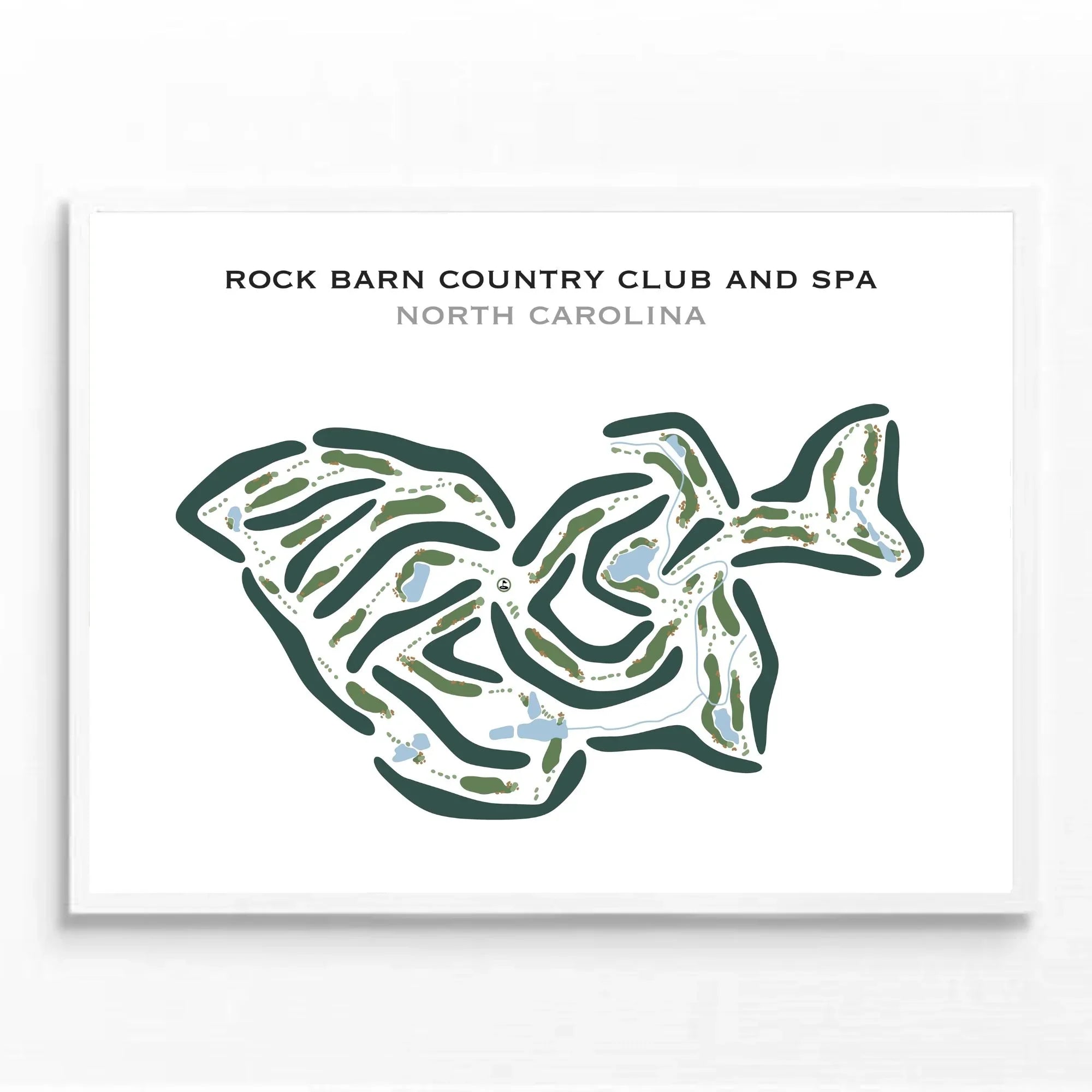Rock Barn Country Club & Spa, North Carolina - Printed Golf Courses