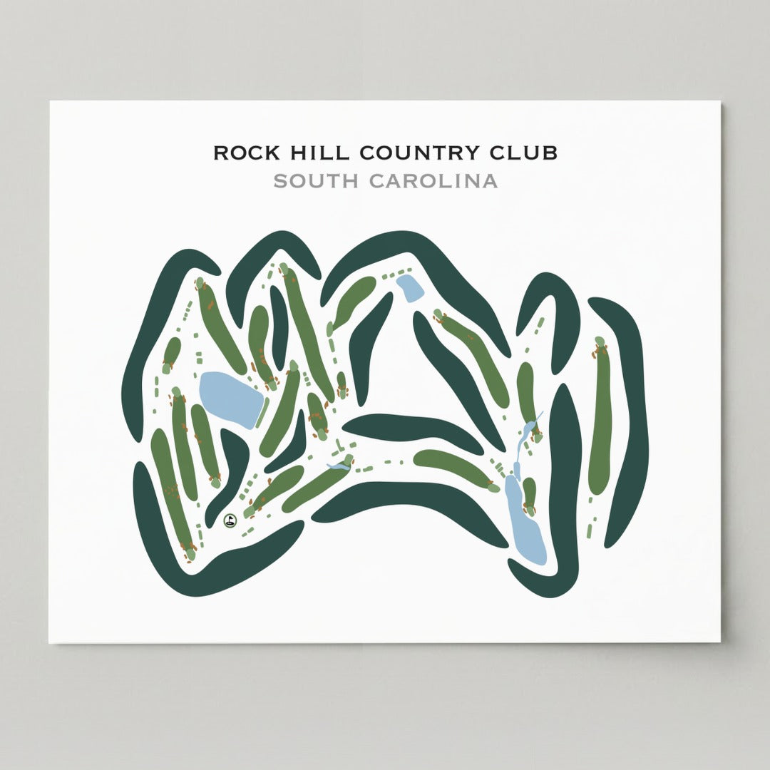 Rock Hill Country Club, South Carolina - Printed Golf Courses