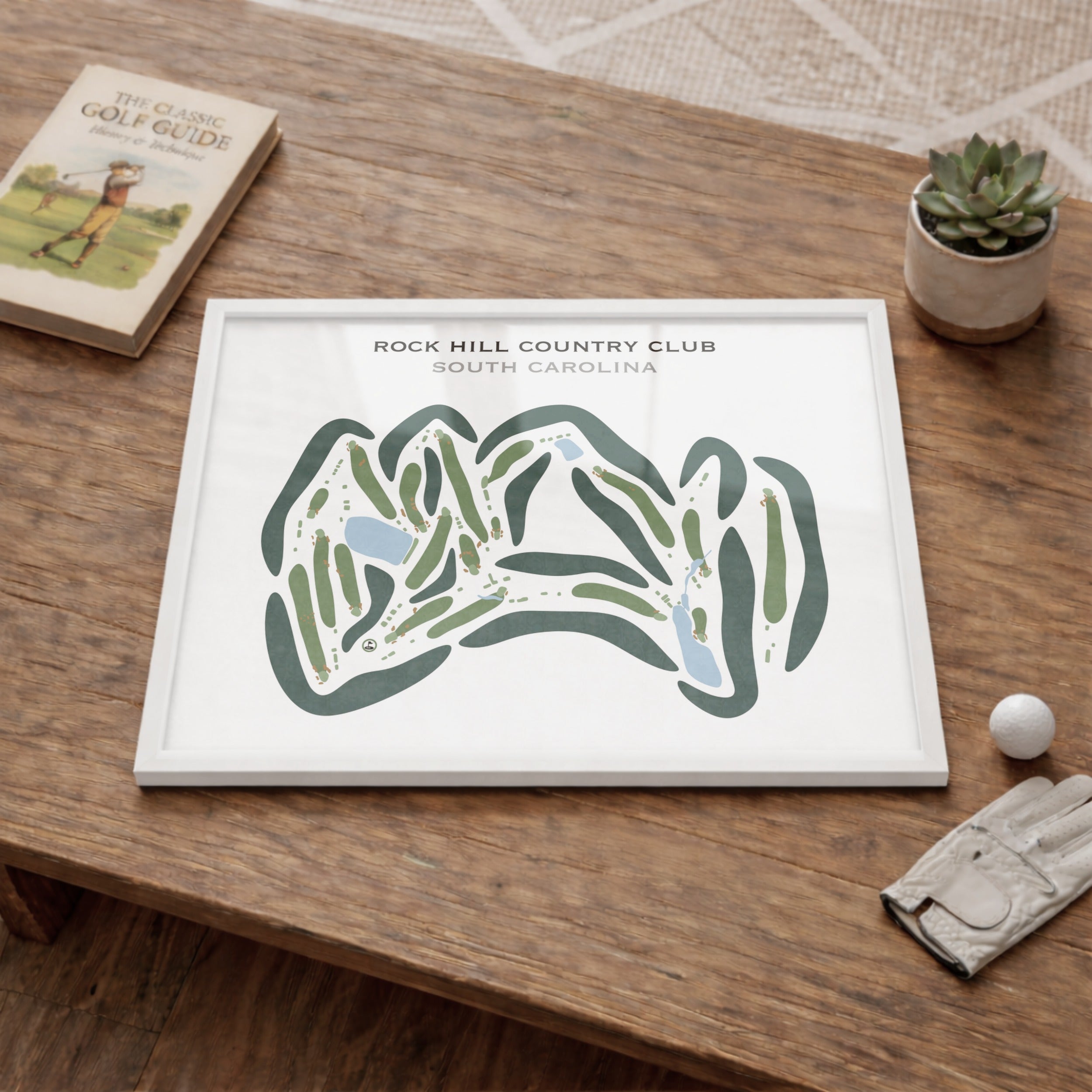 Rock Hill Country Club, South Carolina - Printed Golf Courses