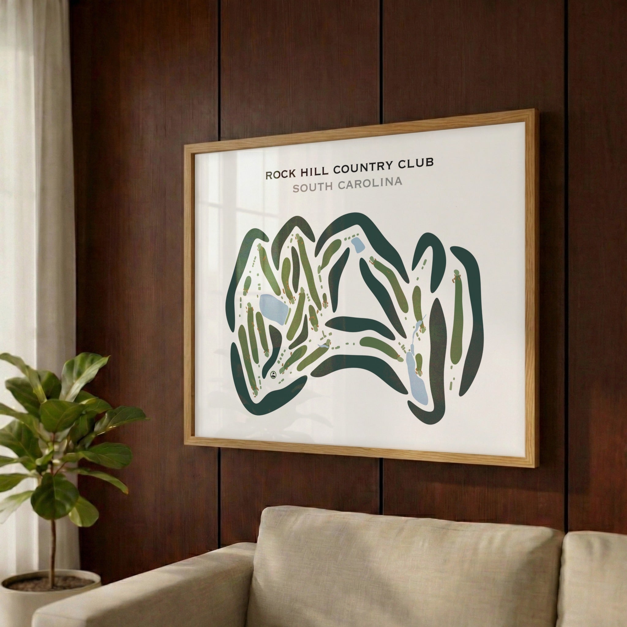 Rock Hill Country Club, South Carolina - Printed Golf Courses