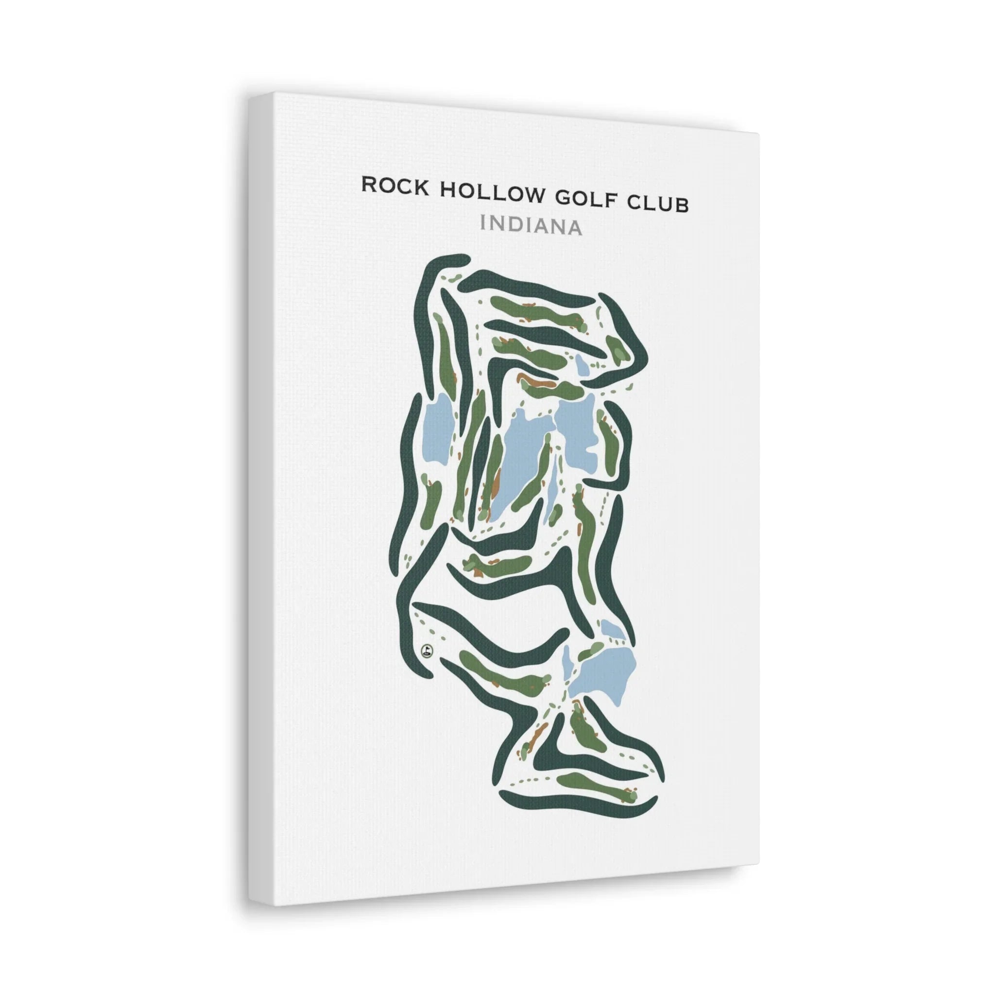 Rock Hollow Golf Club, Indiana - Printed Golf Courses